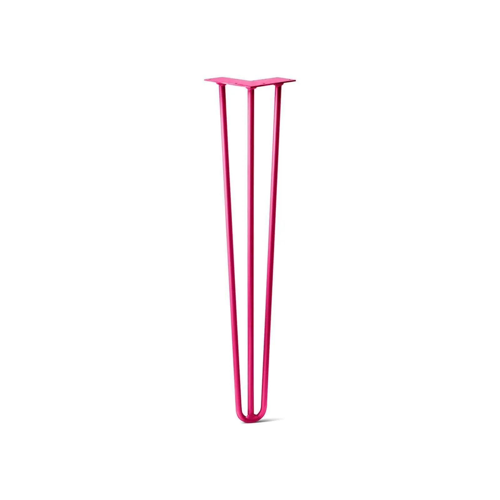 Hairpin Leg (Sold Separately), 3-Rod Design - Fuchsia Powder Coated Finish