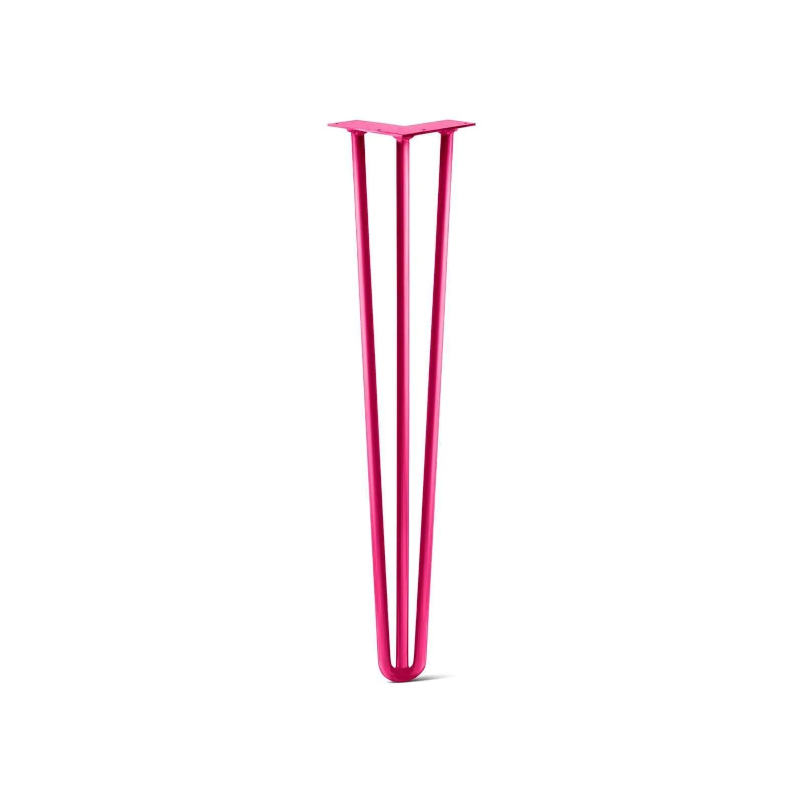 Hairpin Leg (Sold Separately), 3-Rod Design - Fuchsia Powder Coated Finish