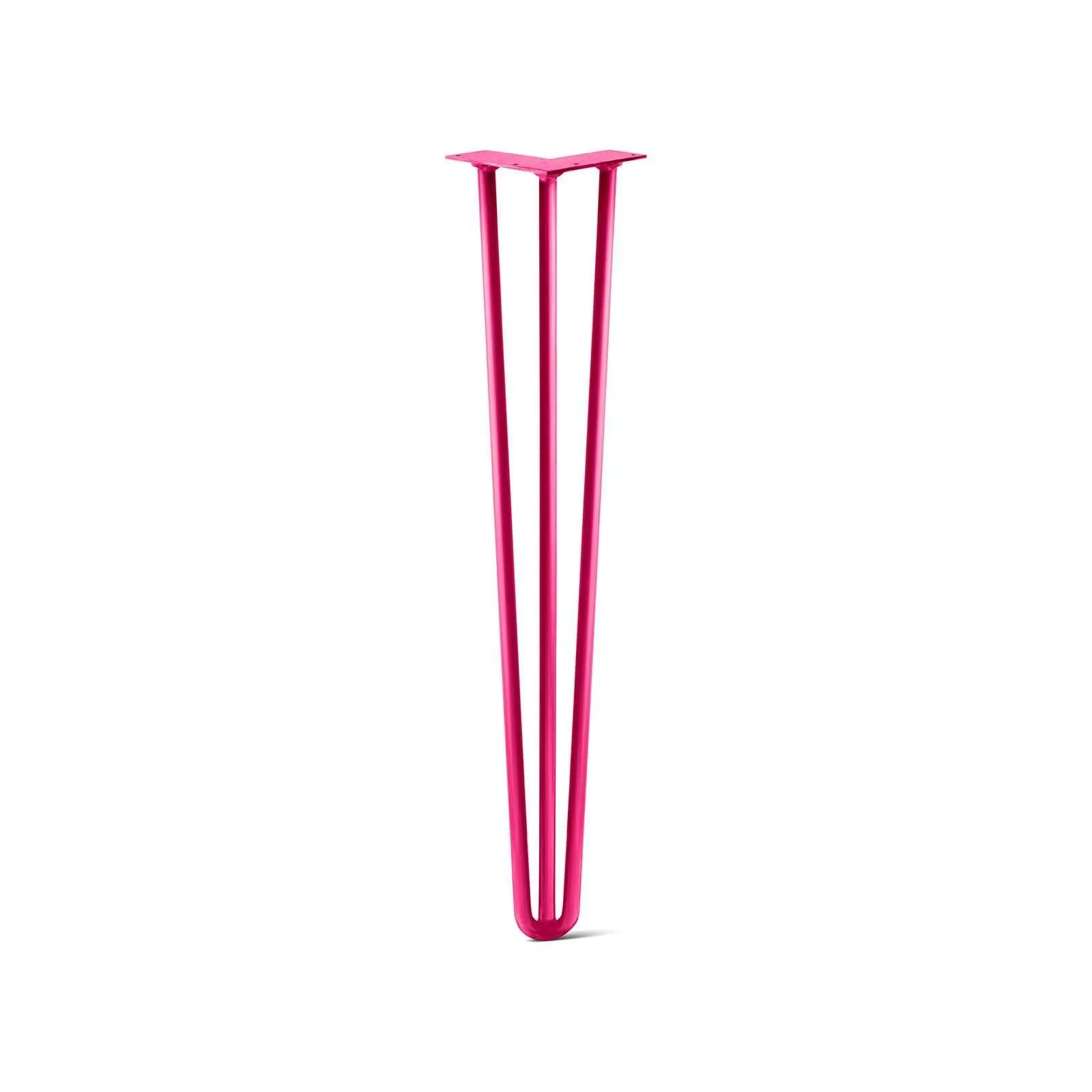 Hairpin Leg (Sold Separately), 3-Rod Design - Fuchsia Powder Coated Finish