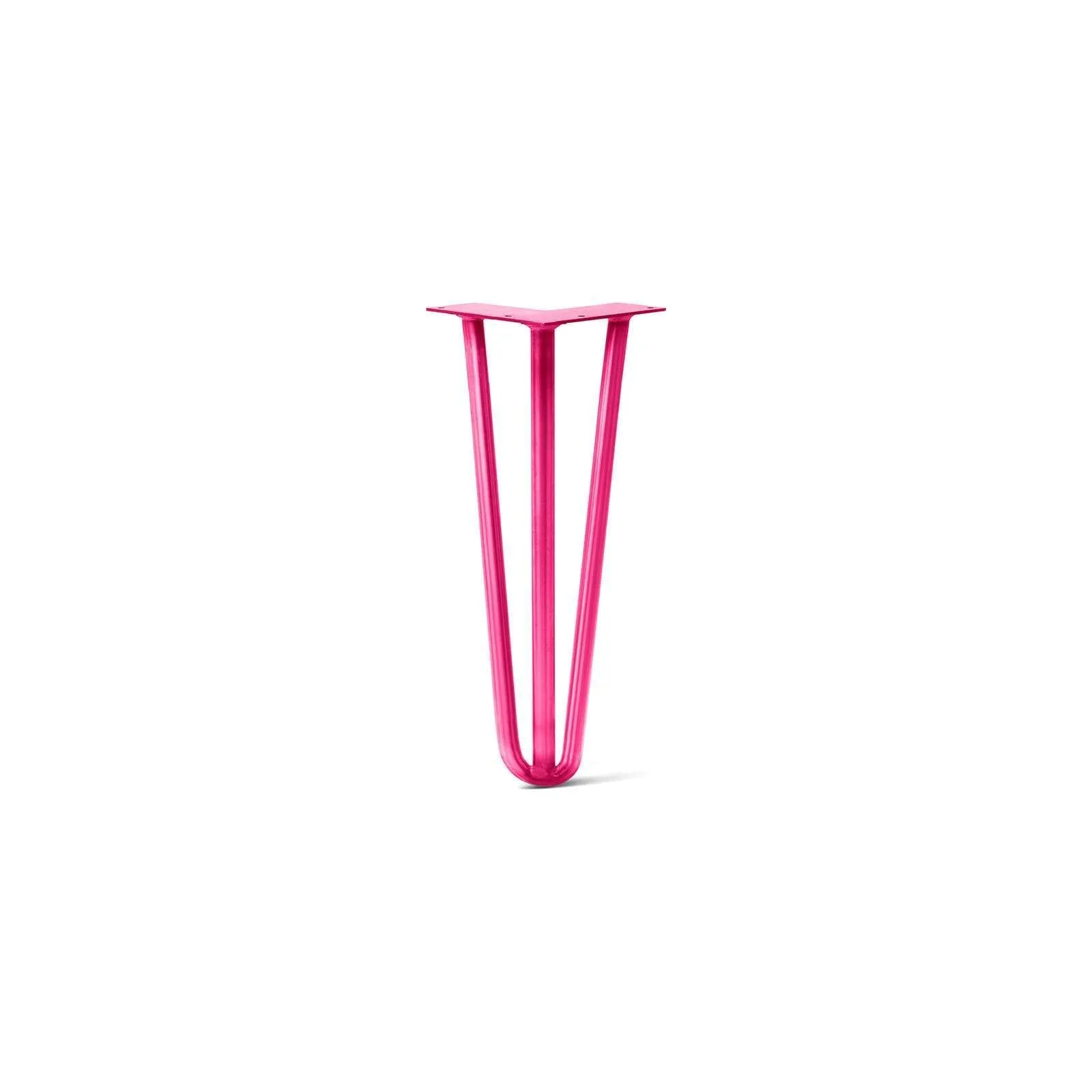 Hairpin Leg (Sold Separately), 3-Rod Design - Fuchsia Powder Coated Finish