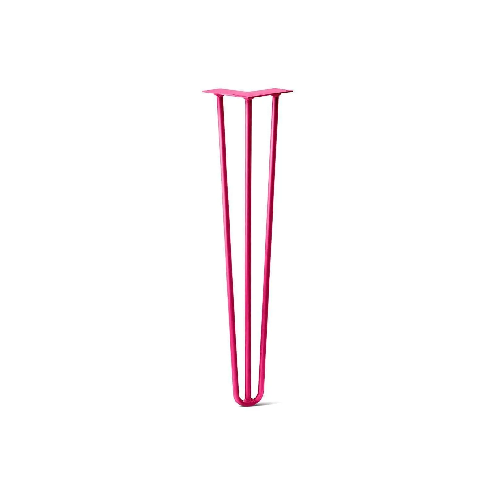 Hairpin Leg (Sold Separately), 3-Rod Design - Fuchsia Powder Coated Finish