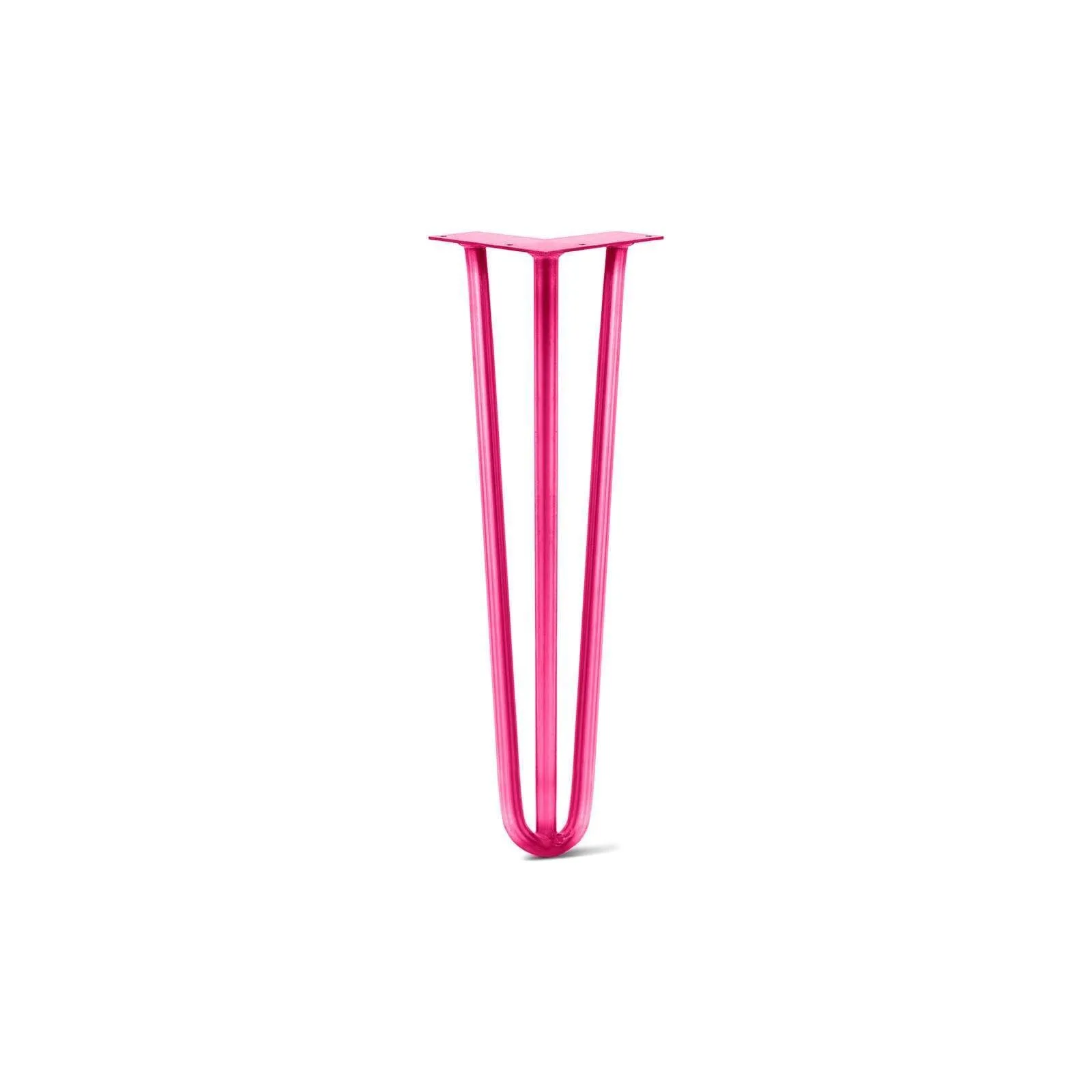 Hairpin Leg (Sold Separately), 3-Rod Design - Fuchsia Powder Coated Finish