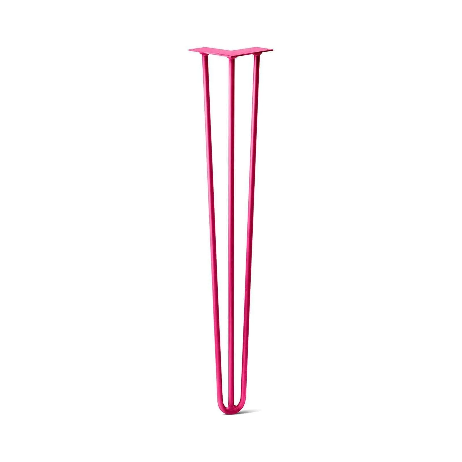 Hairpin Leg (Sold Separately), 3-Rod Design - Fuchsia Powder Coated Finish