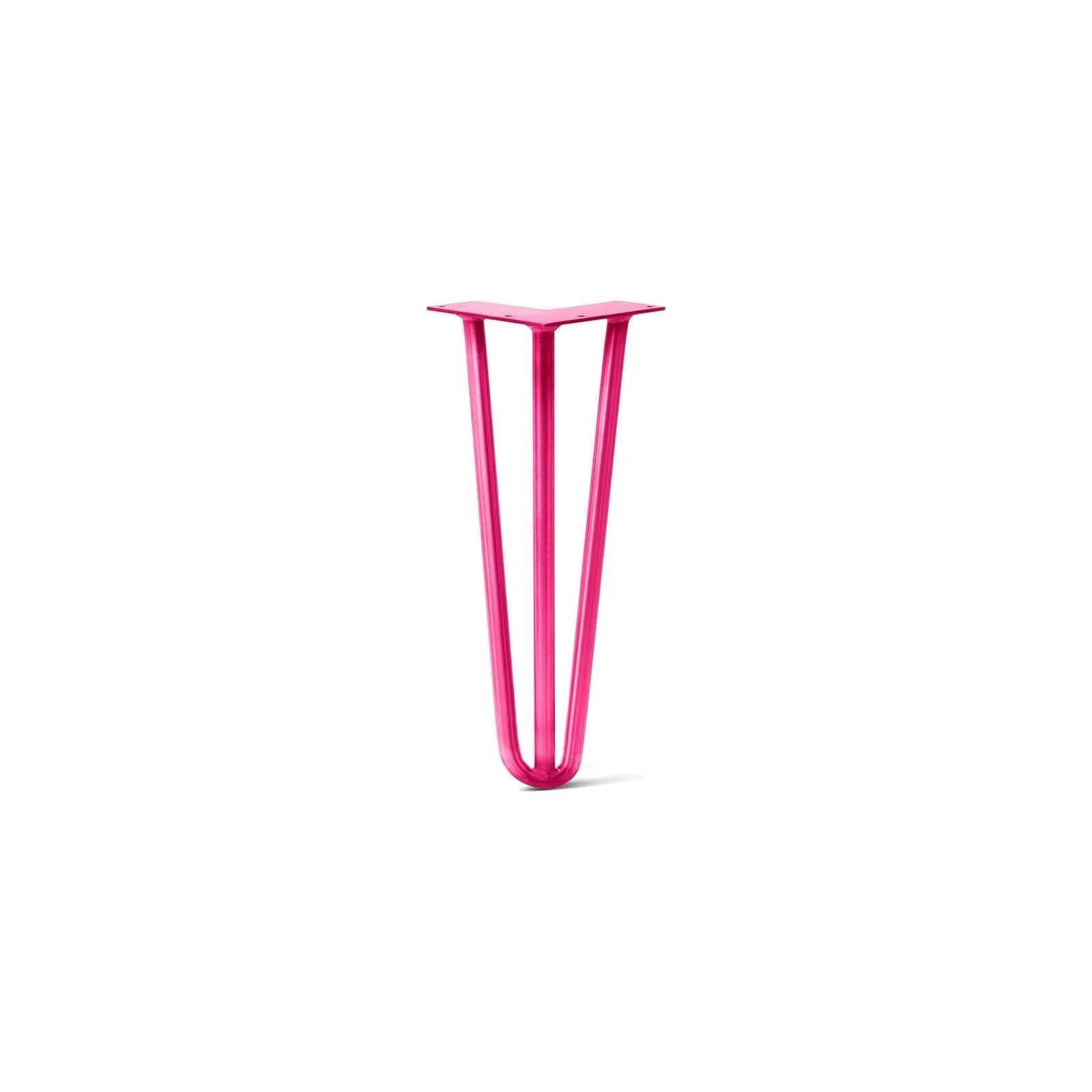 Hairpin Leg (Sold Separately), 3-Rod Design - Fuchsia Powder Coated Finish