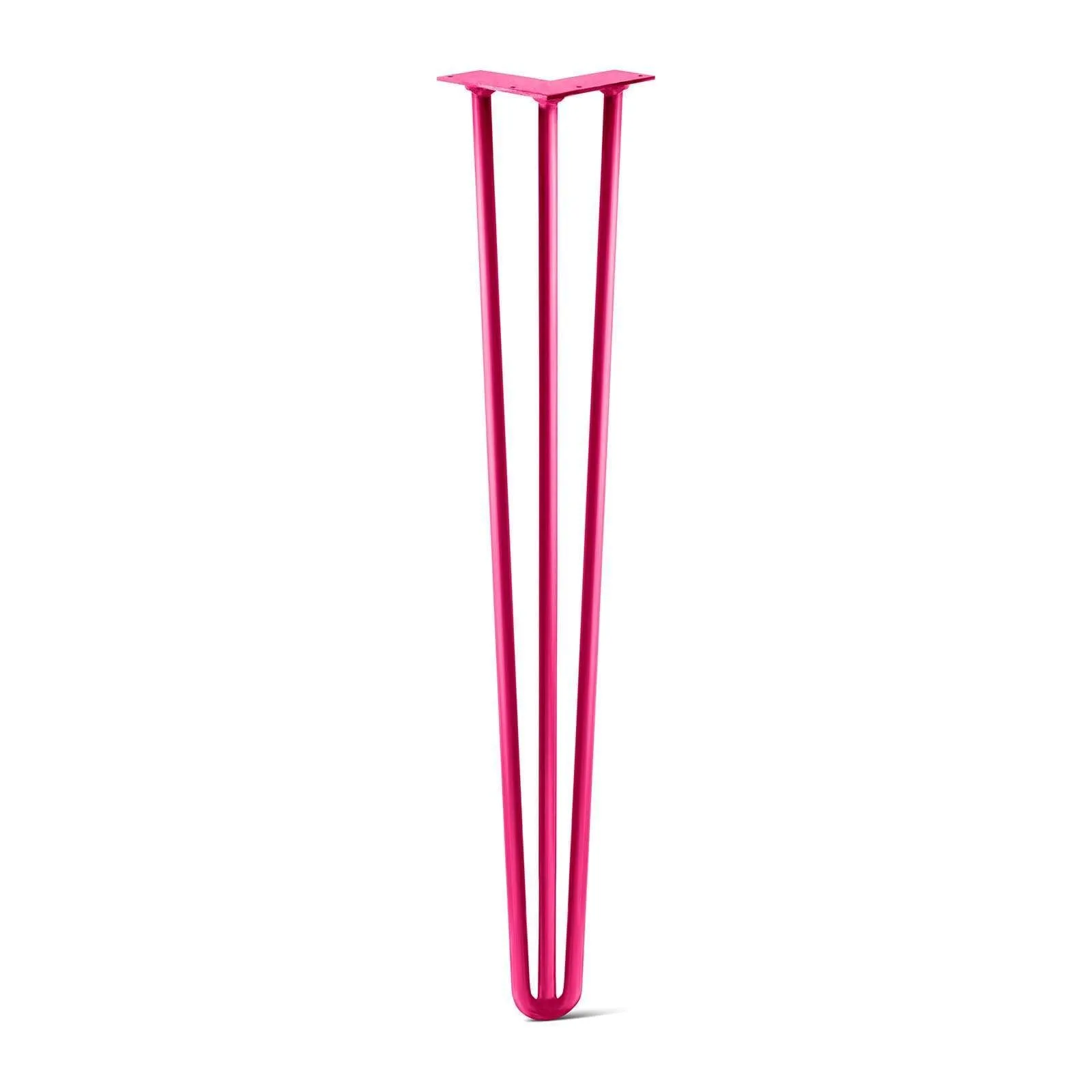 Hairpin Leg (Sold Separately), 3-Rod Design - Fuchsia Powder Coated Finish