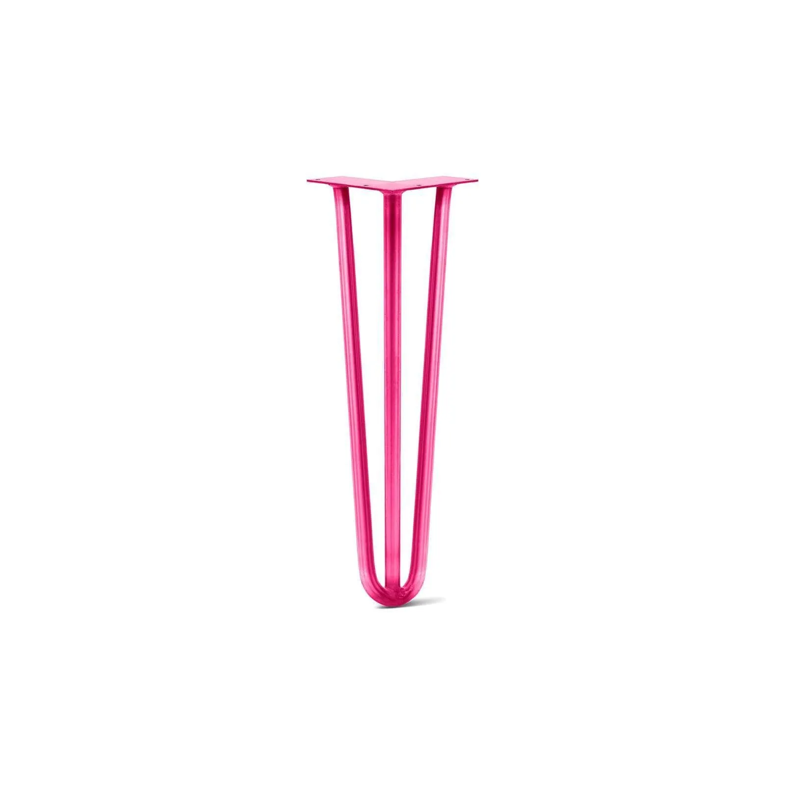 Hairpin Leg (Sold Separately), 3-Rod Design - Fuchsia Powder Coated Finish