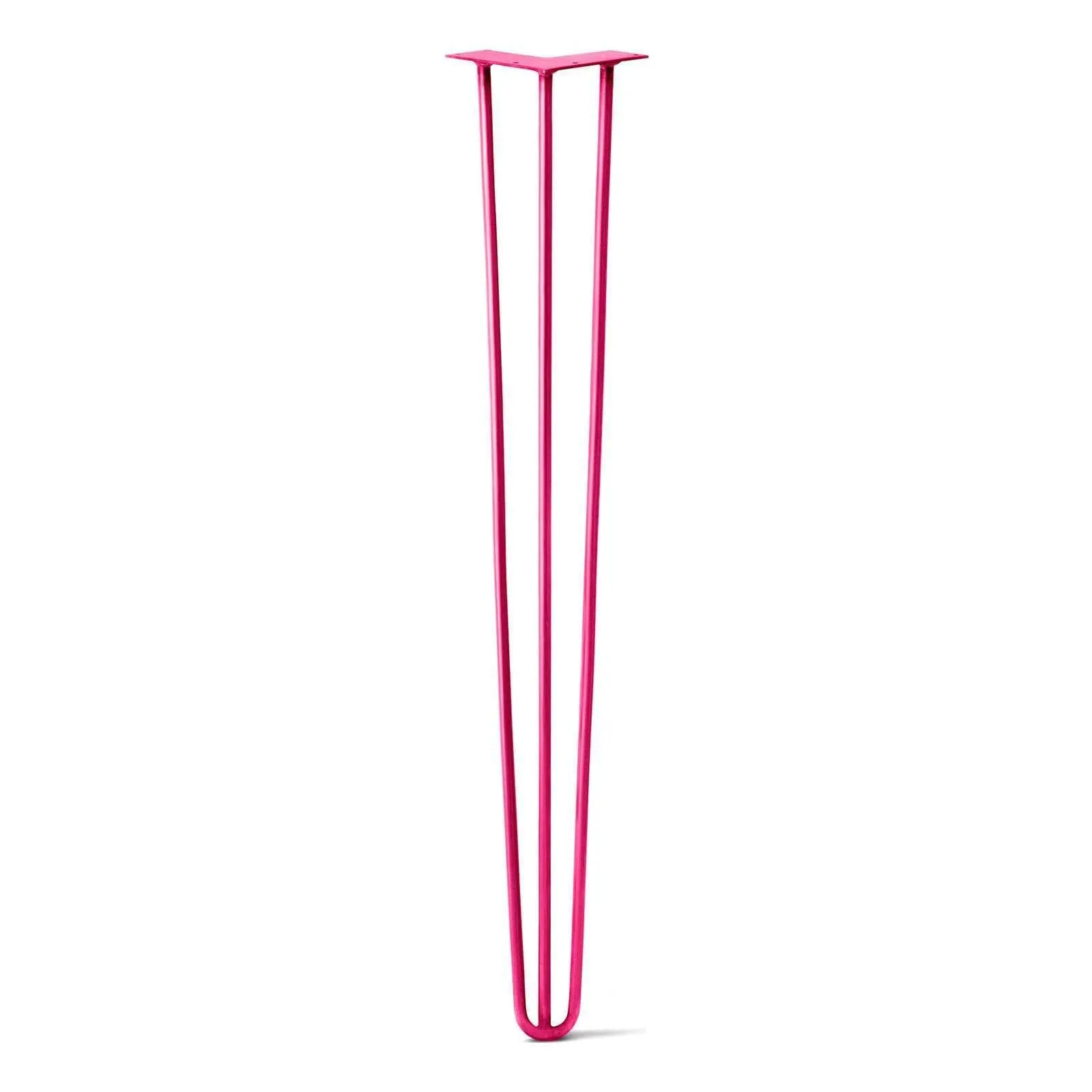 Hairpin Leg (Sold Separately), 3-Rod Design - Fuchsia Powder Coated Finish