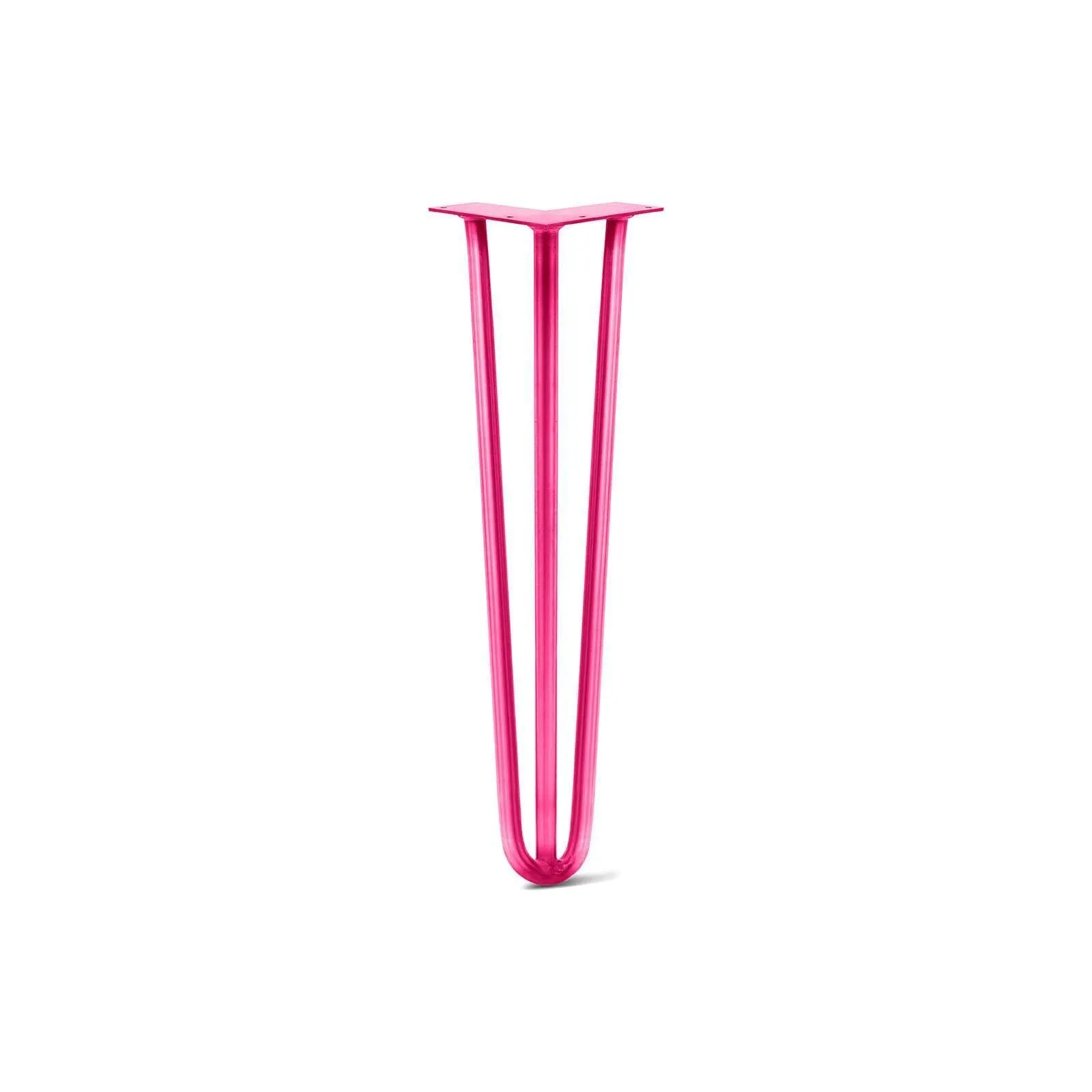 Hairpin Leg (Sold Separately), 3-Rod Design - Fuchsia Powder Coated Finish