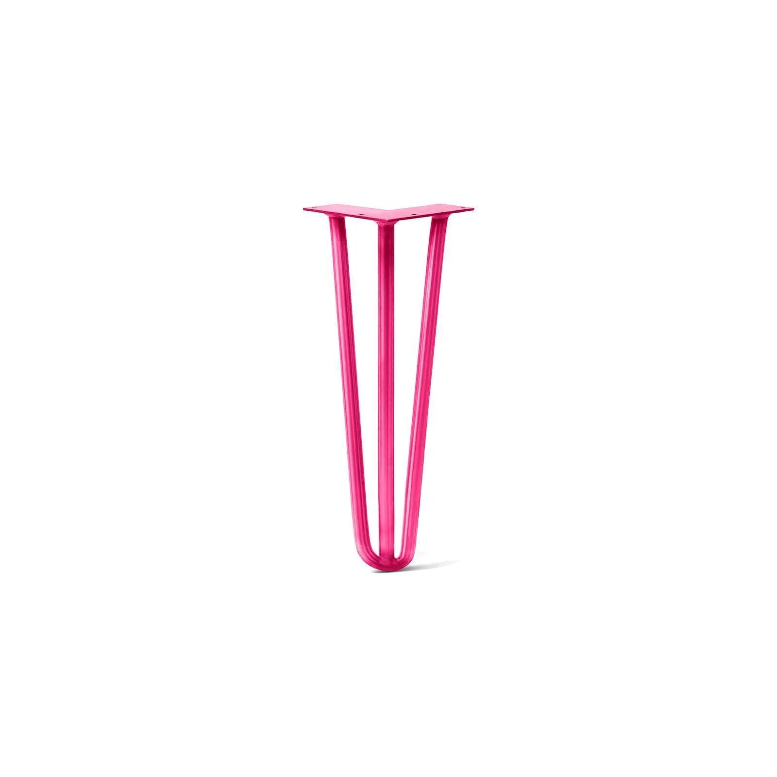 Hairpin Leg (Sold Separately), 3-Rod Design - Fuchsia Powder Coated Finish