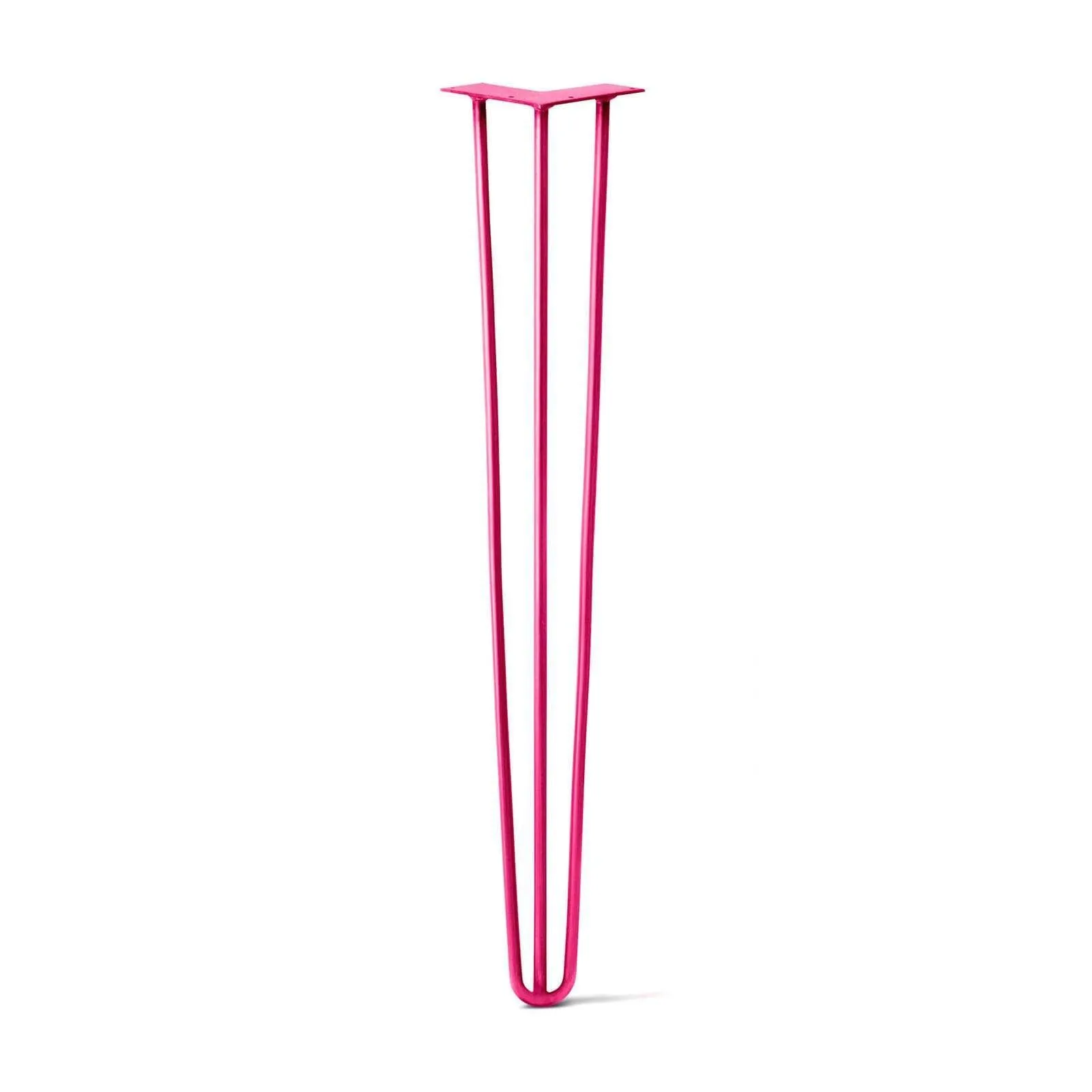 Hairpin Leg (Sold Separately), 3-Rod Design - Fuchsia Powder Coated Finish