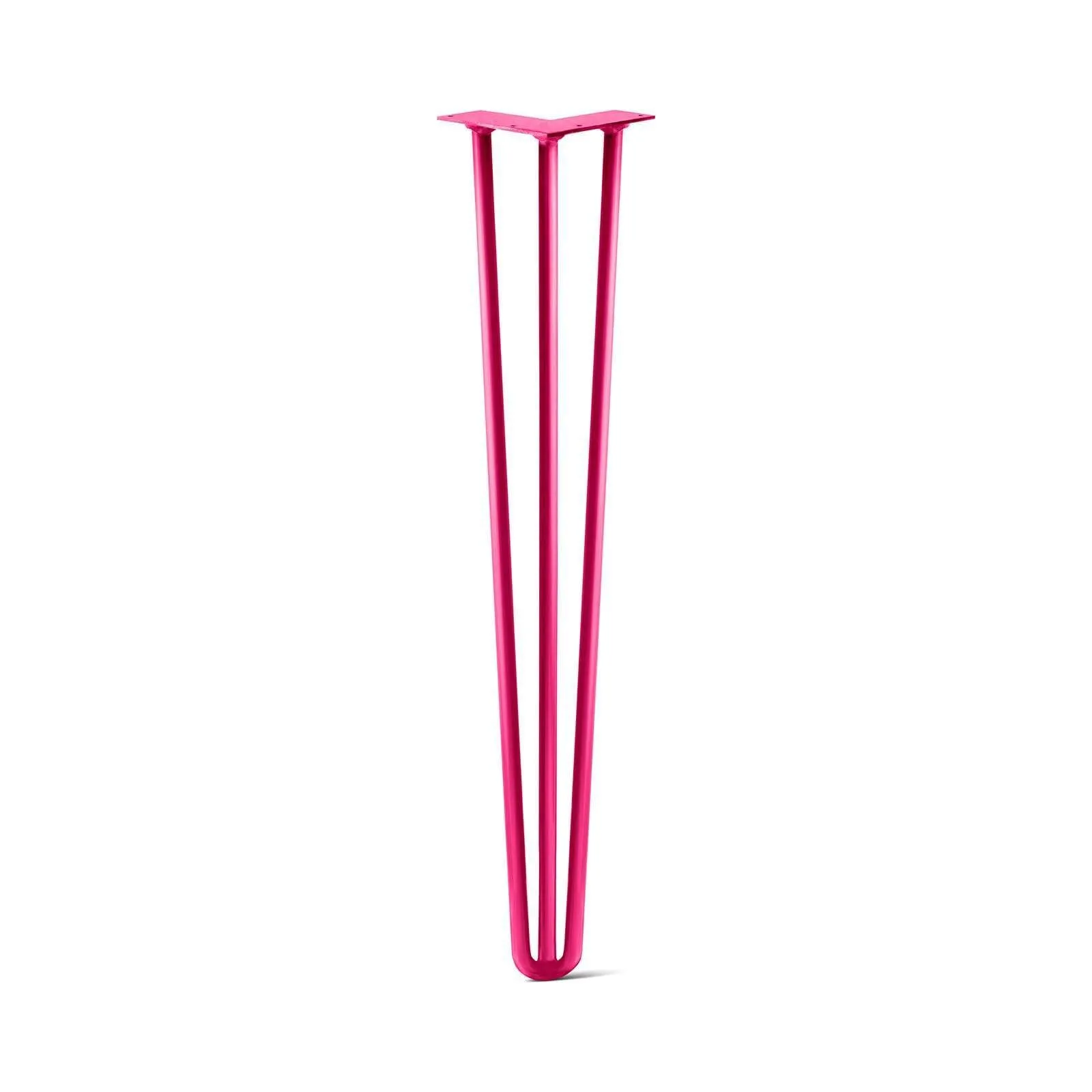 Hairpin Leg (Sold Separately), 3-Rod Design - Fuchsia Powder Coated Finish