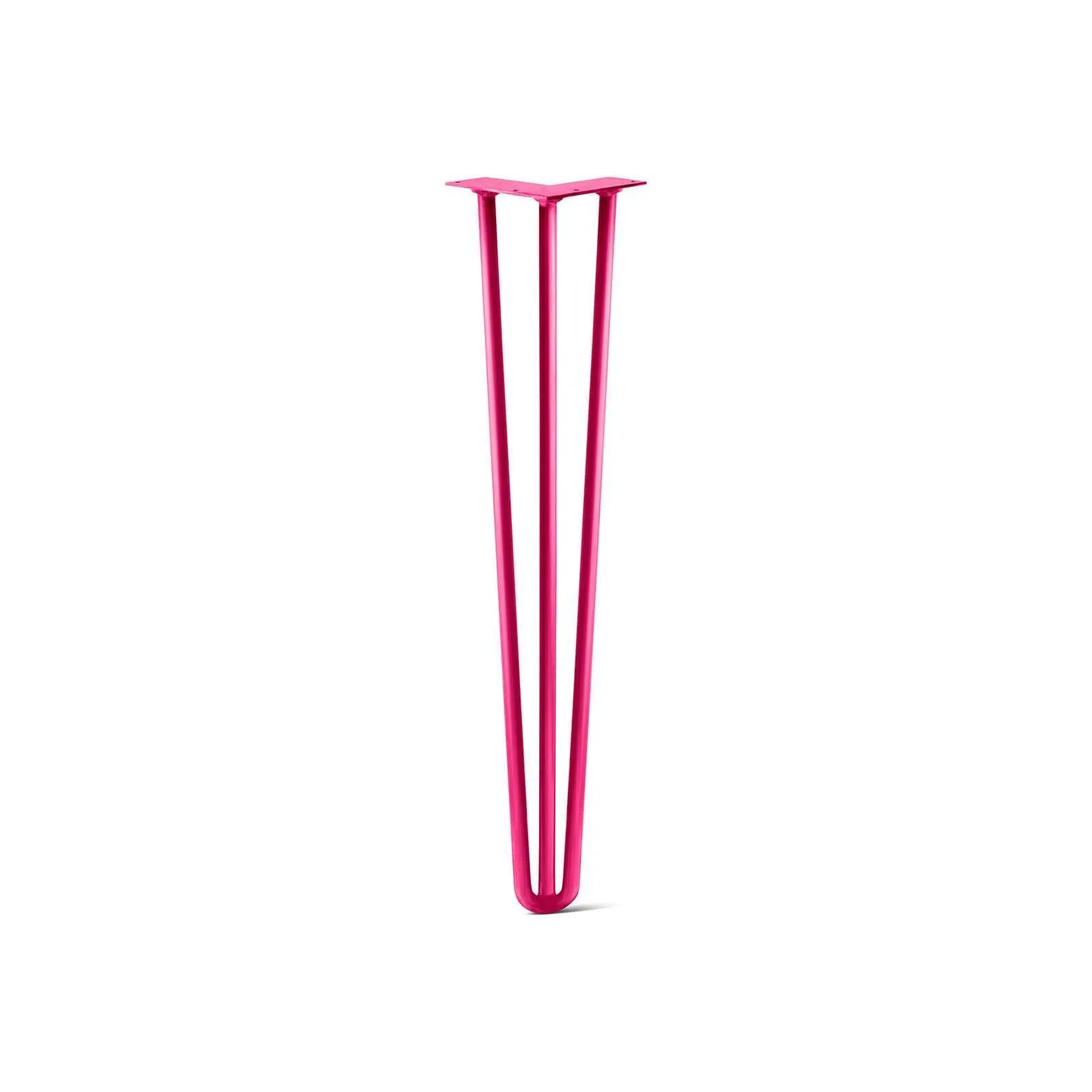 Hairpin Leg (Sold Separately), 3-Rod Design - Fuchsia Powder Coated Finish