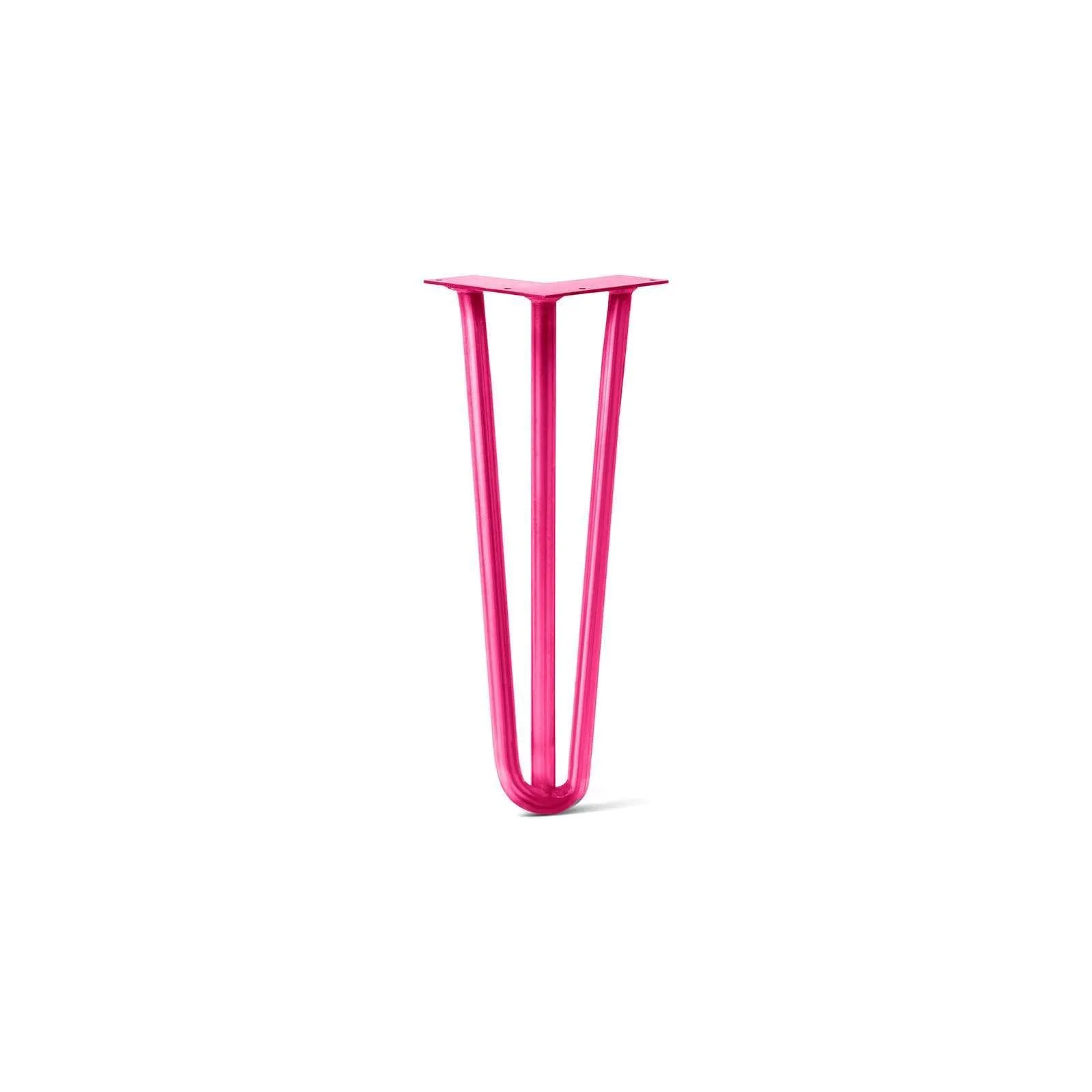 Hairpin Leg (Sold Separately), 3-Rod Design - Fuchsia Powder Coated Finish