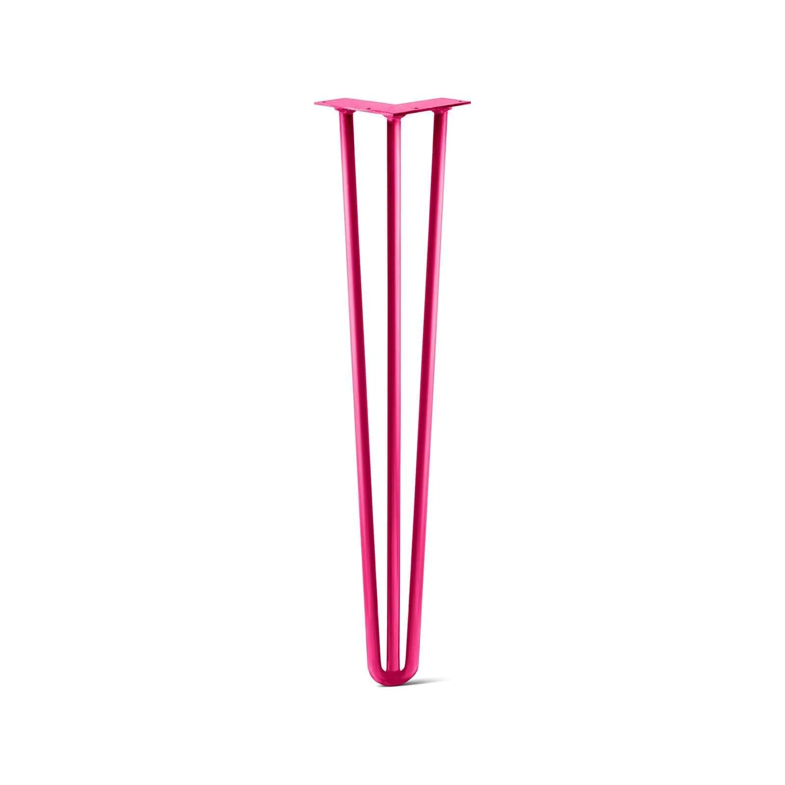 Hairpin Leg (Sold Separately), 3-Rod Design - Fuchsia Powder Coated Finish