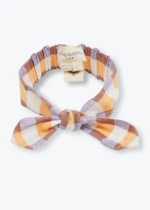 Headband Bow Check Gots - قبعة