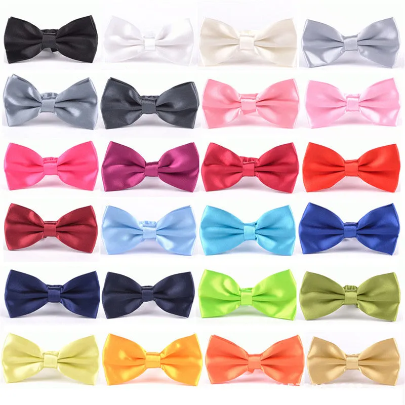 HOT SALE Formal Commercial Bow Tie Male Marriage Bow Ties Candy Color Gentleman Butterfly Cravat Bowtie For Men Formal Business