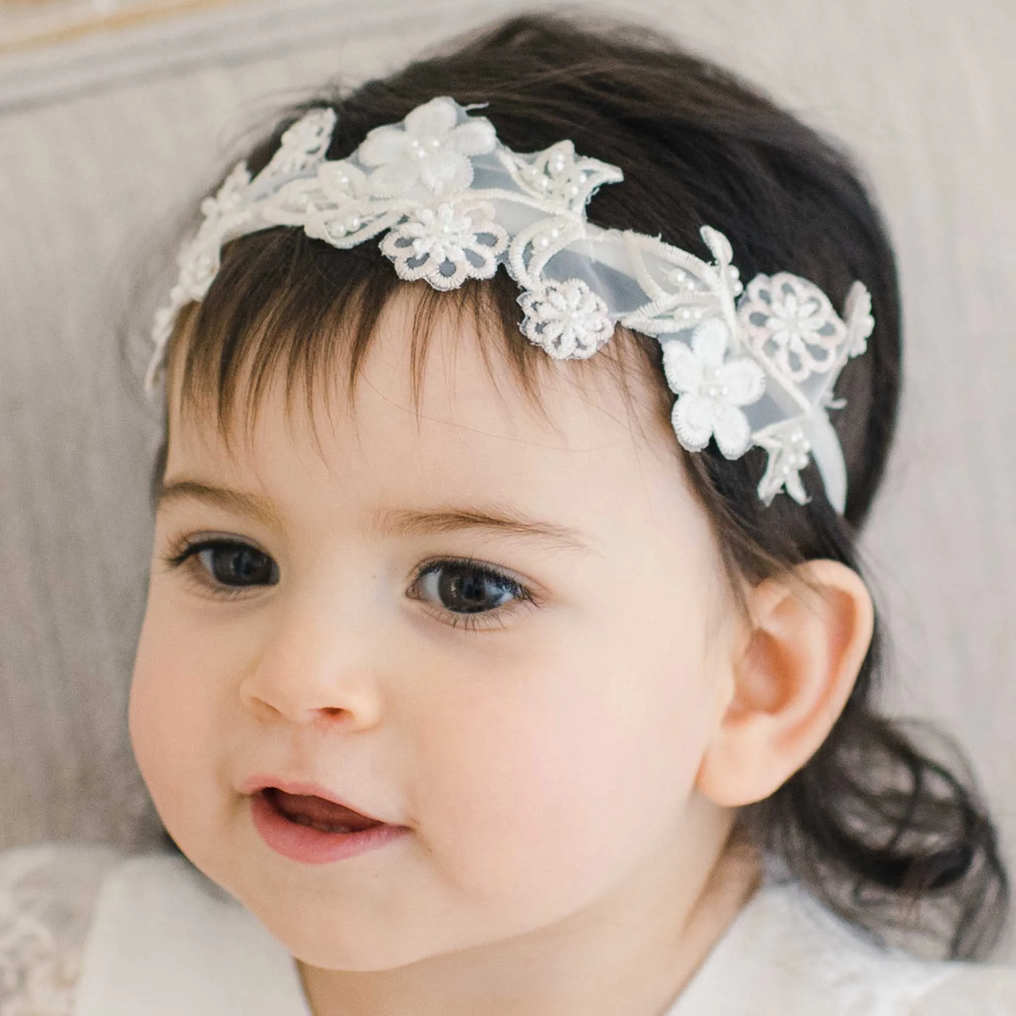 Jessica Beaded Flower Headband