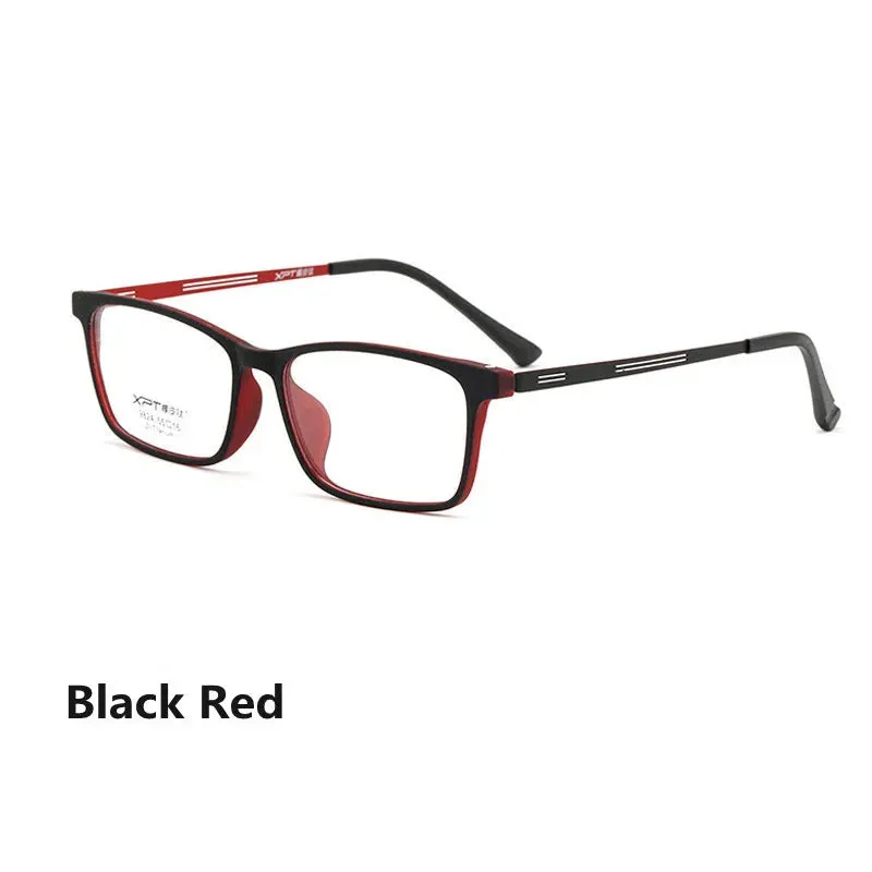 Kocolior Unisex Full Rim Square Titanium Alloy Hyperopic Reading Glasses 9824