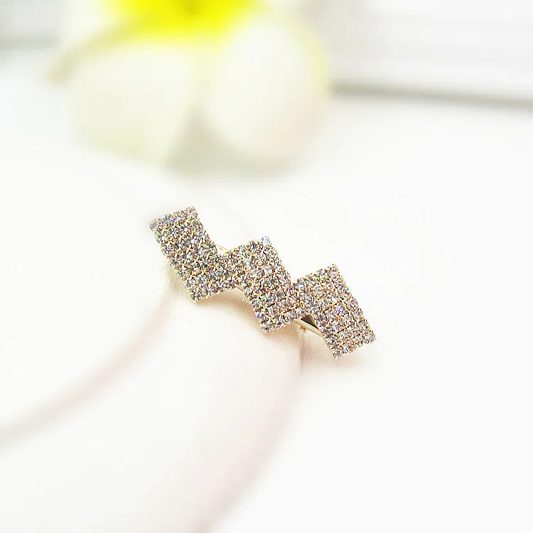 Korean Hair Accessories Rhinestone Bangs Clip