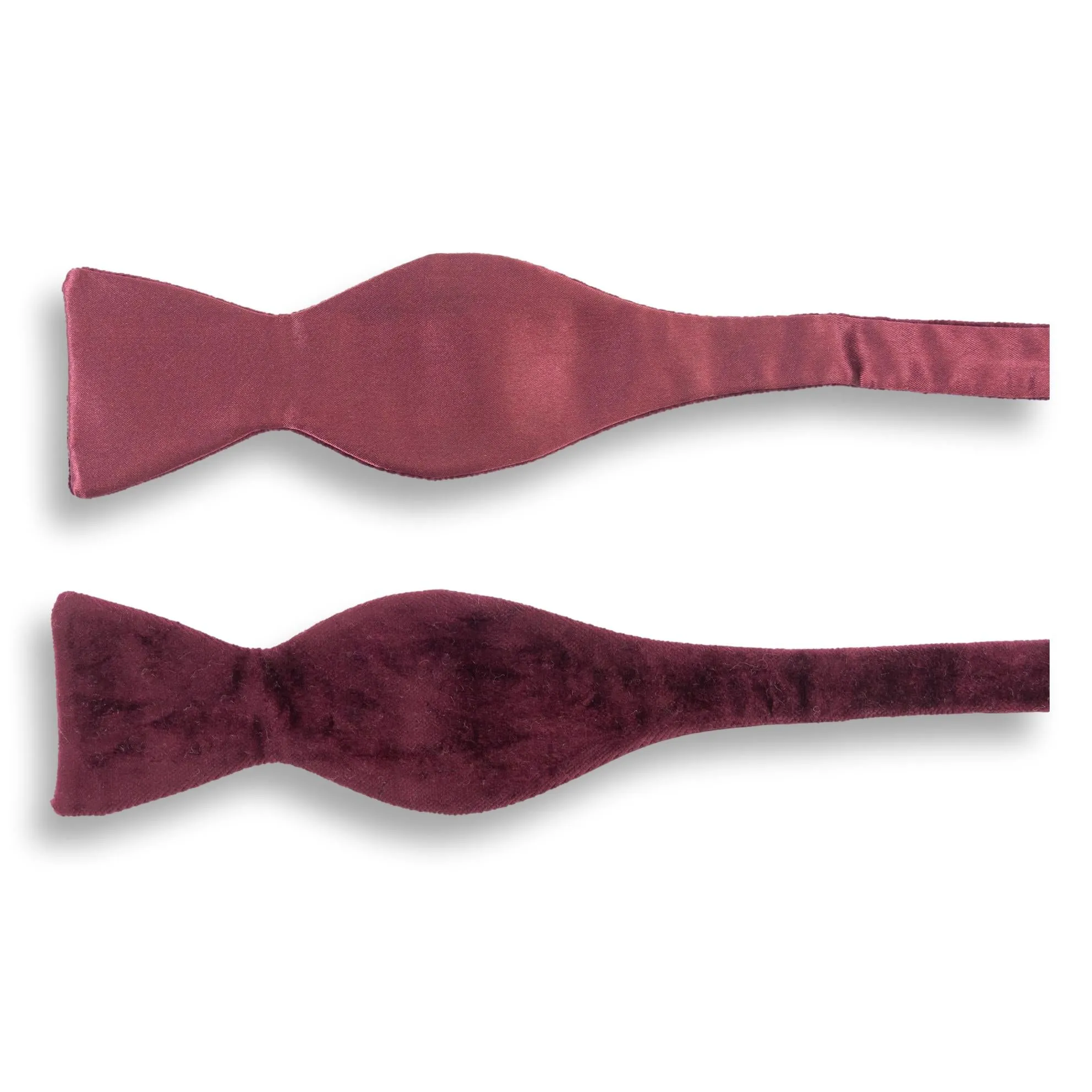 Maroon Velvet Formal Bow Tie