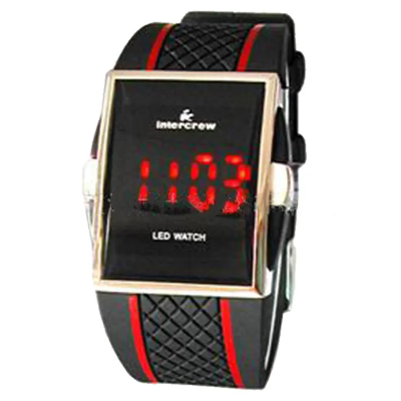 Men's Fashion Silicone Square Smart Watch