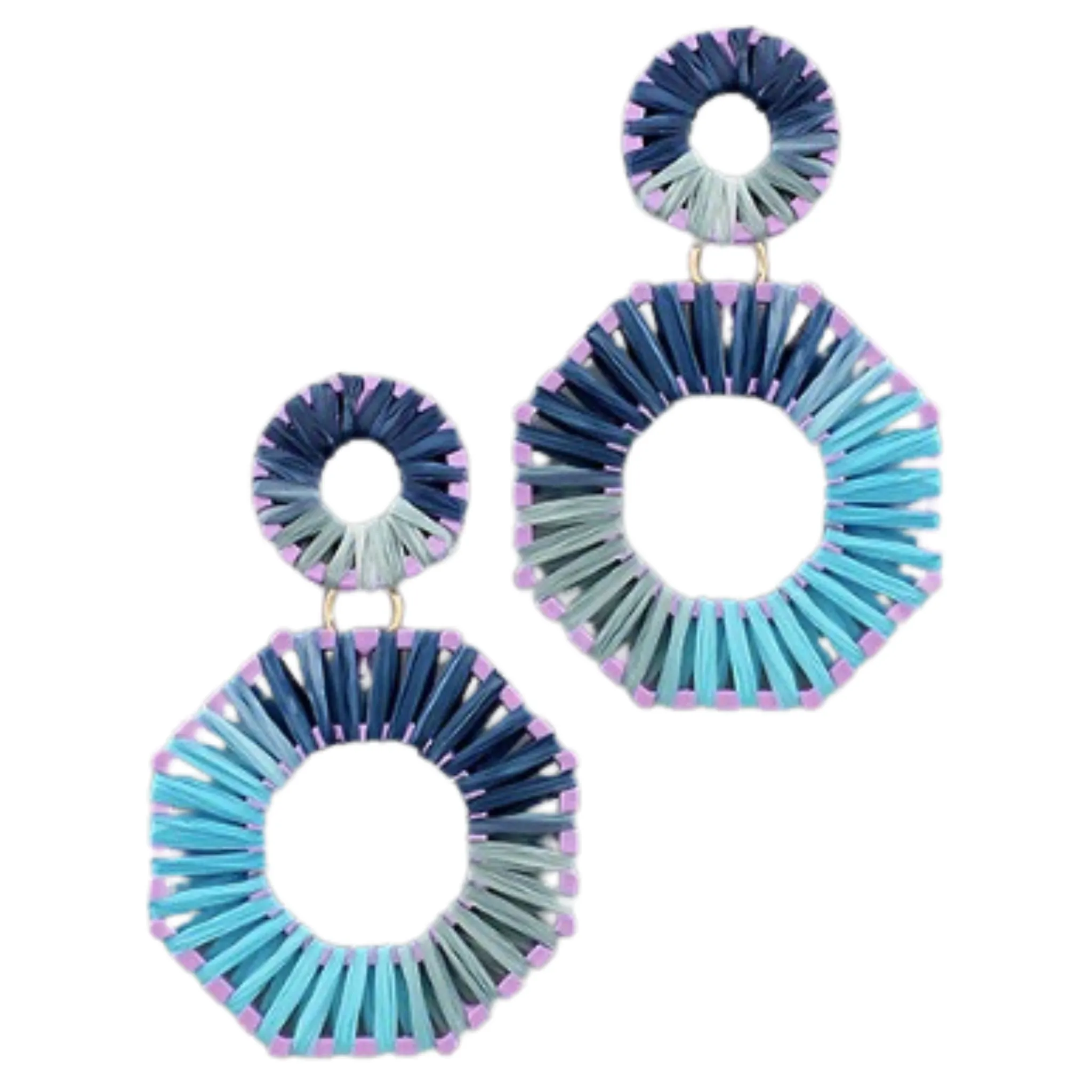 Octagon Hoop Earrings