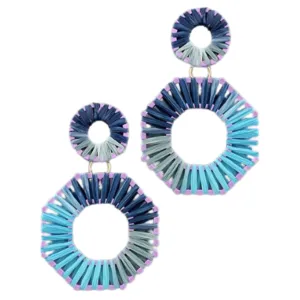 Octagon Hoop Earrings