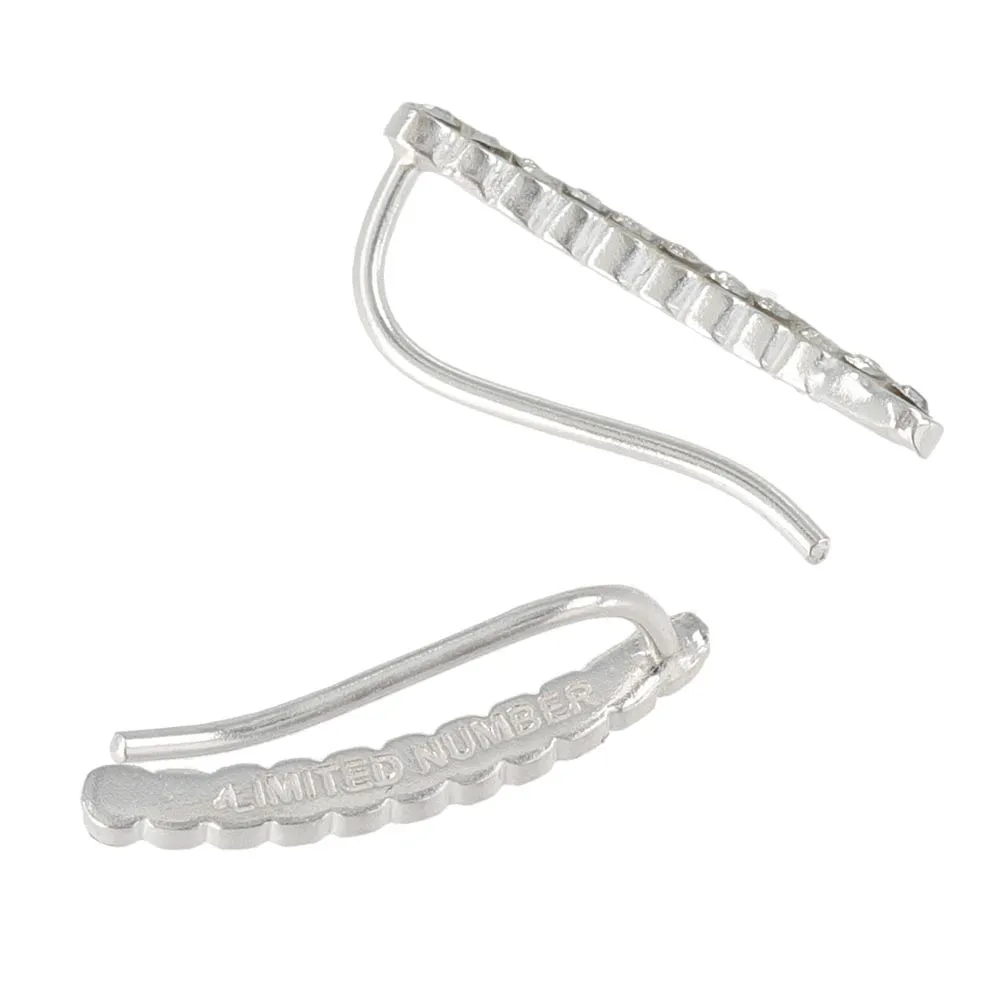 Pave Curve Multiway Earrings