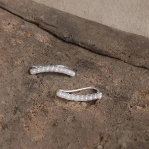 Pearly Curve Multiway Earrings