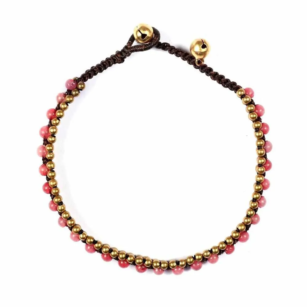 Pink Boho Anklet