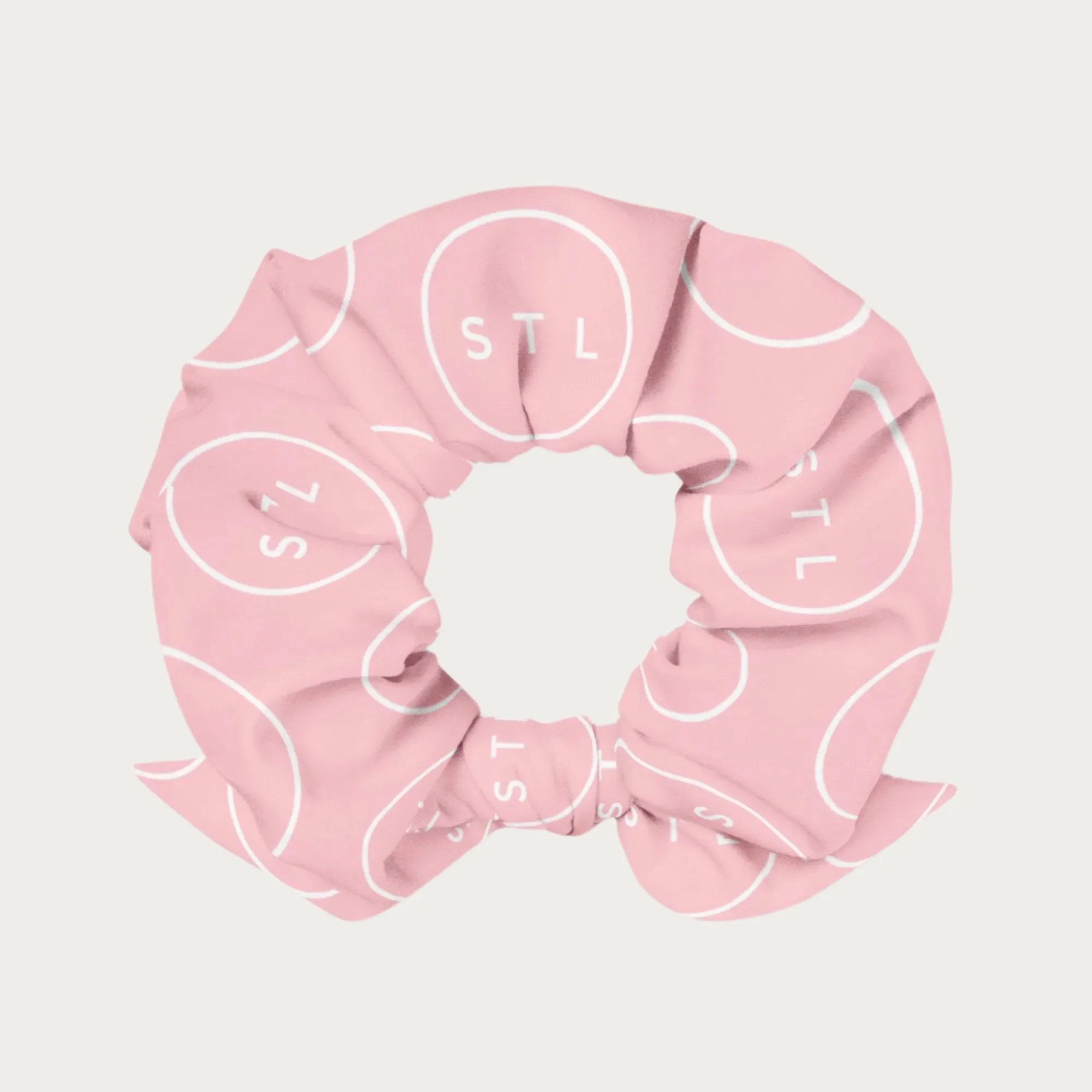 Pink City Circle Scrunchie