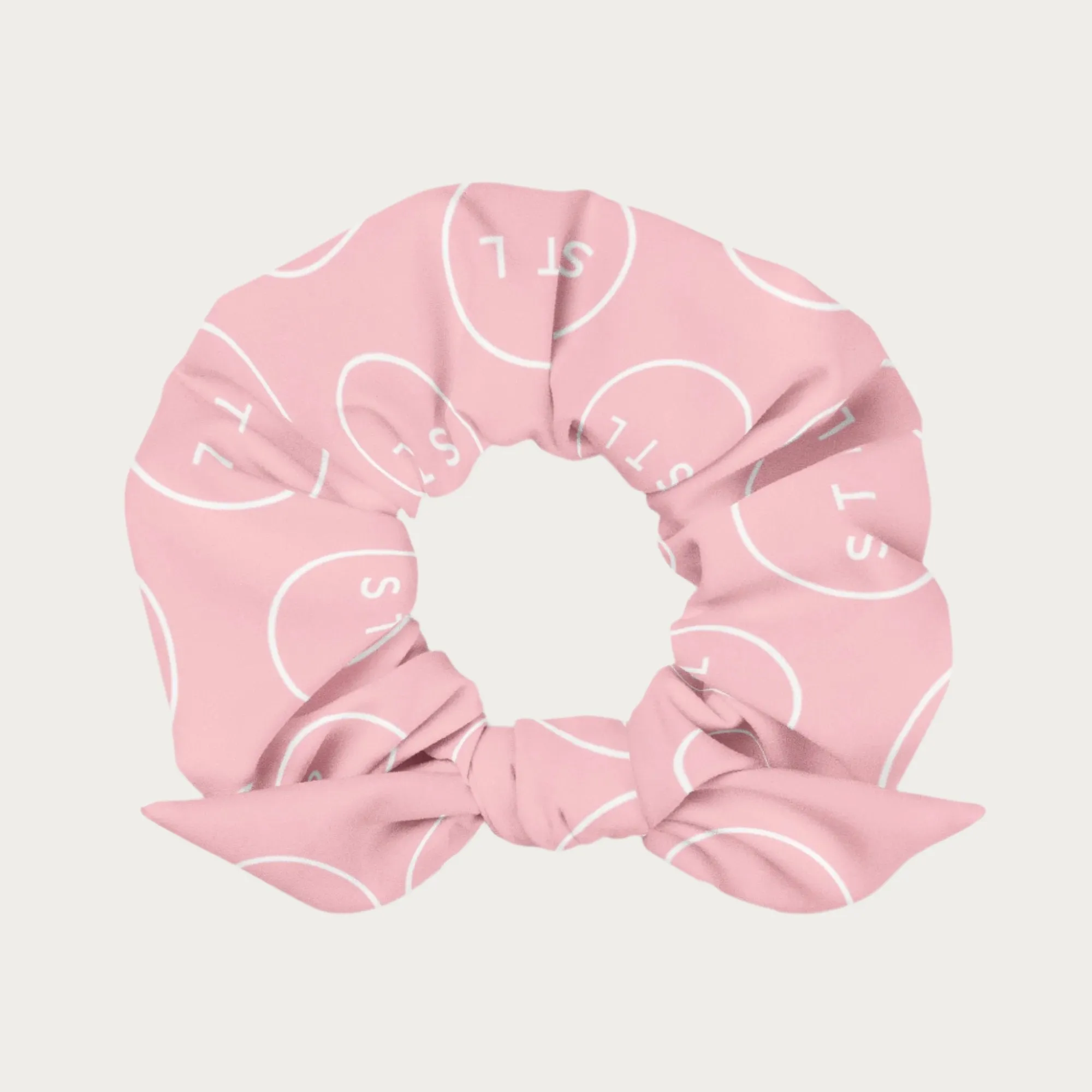 Pink City Circle Scrunchie