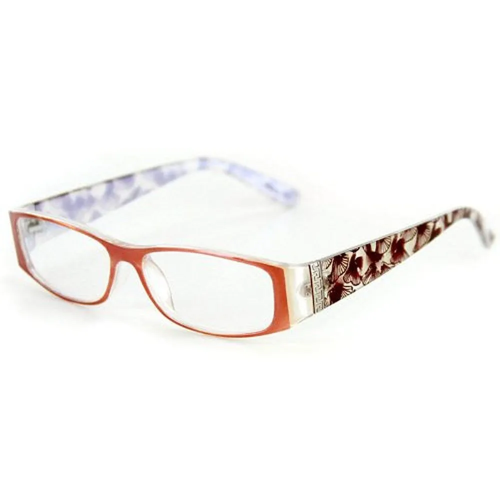 "By the Sea" Womens Optical Quality Reading Glasses - Youthful Designer Frames with a Unique Shell Pattern in 5 Popular Colors