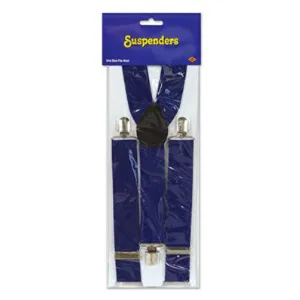 "Stylish Blue Suspenders For Men"