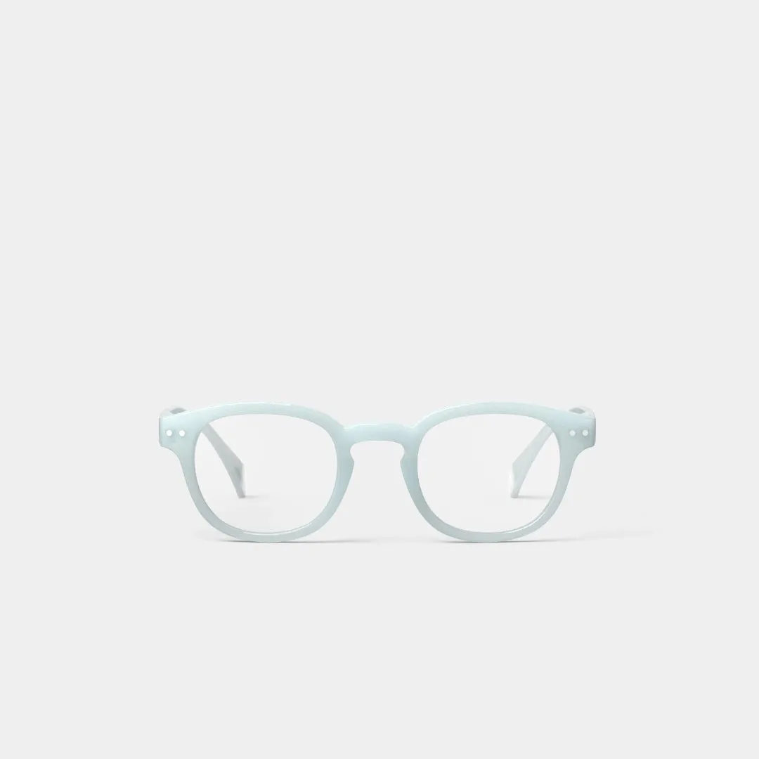 Reading Glasses  1.5 Square in Misty Blue Style C