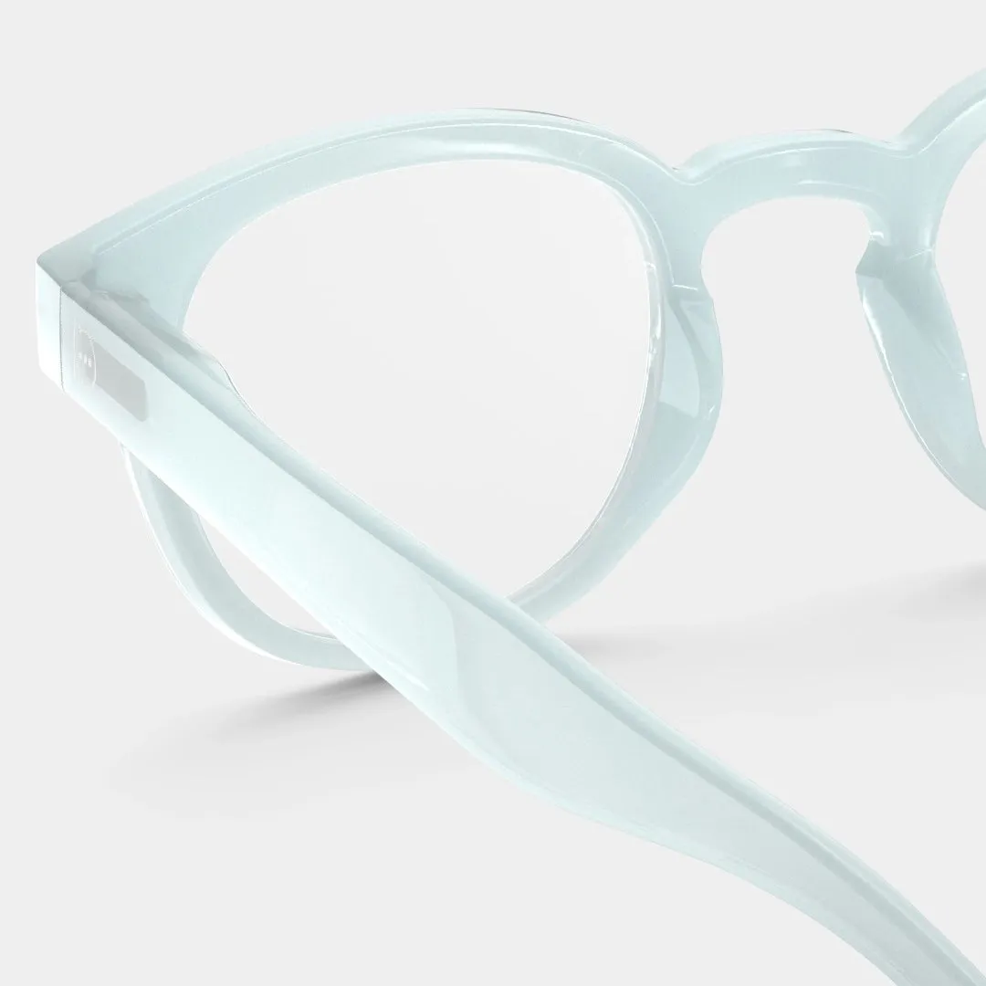 Reading Glasses  1.5 Square in Misty Blue Style C