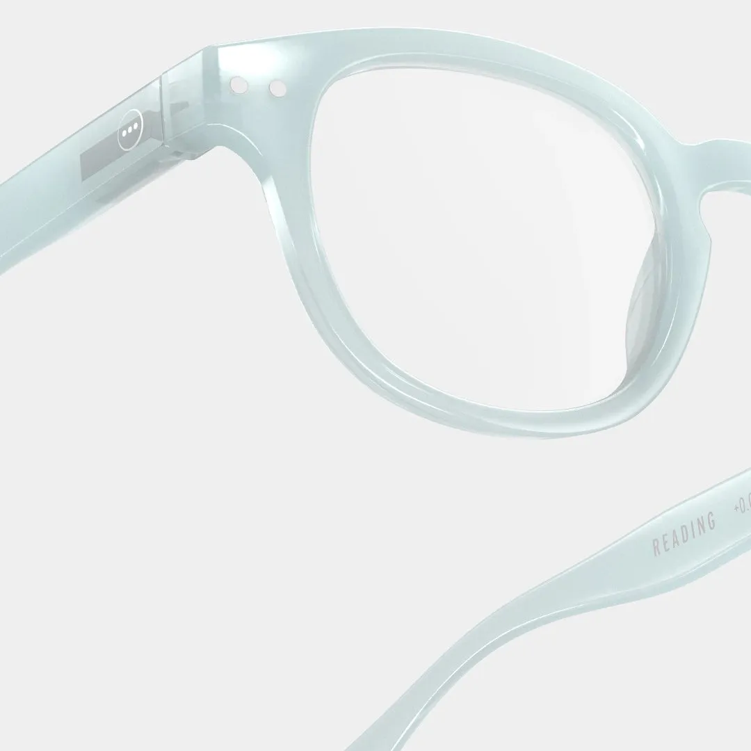 Reading Glasses  1.5 Square in Misty Blue Style C