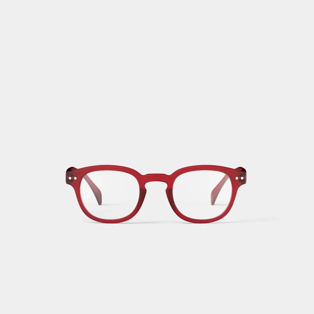 Reading Glasses  1.5 Square in Rosy Red Style C