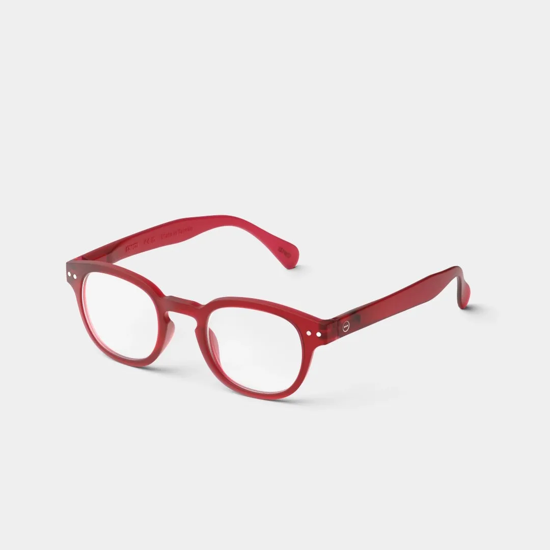 Reading Glasses  1.5 Square in Rosy Red Style C