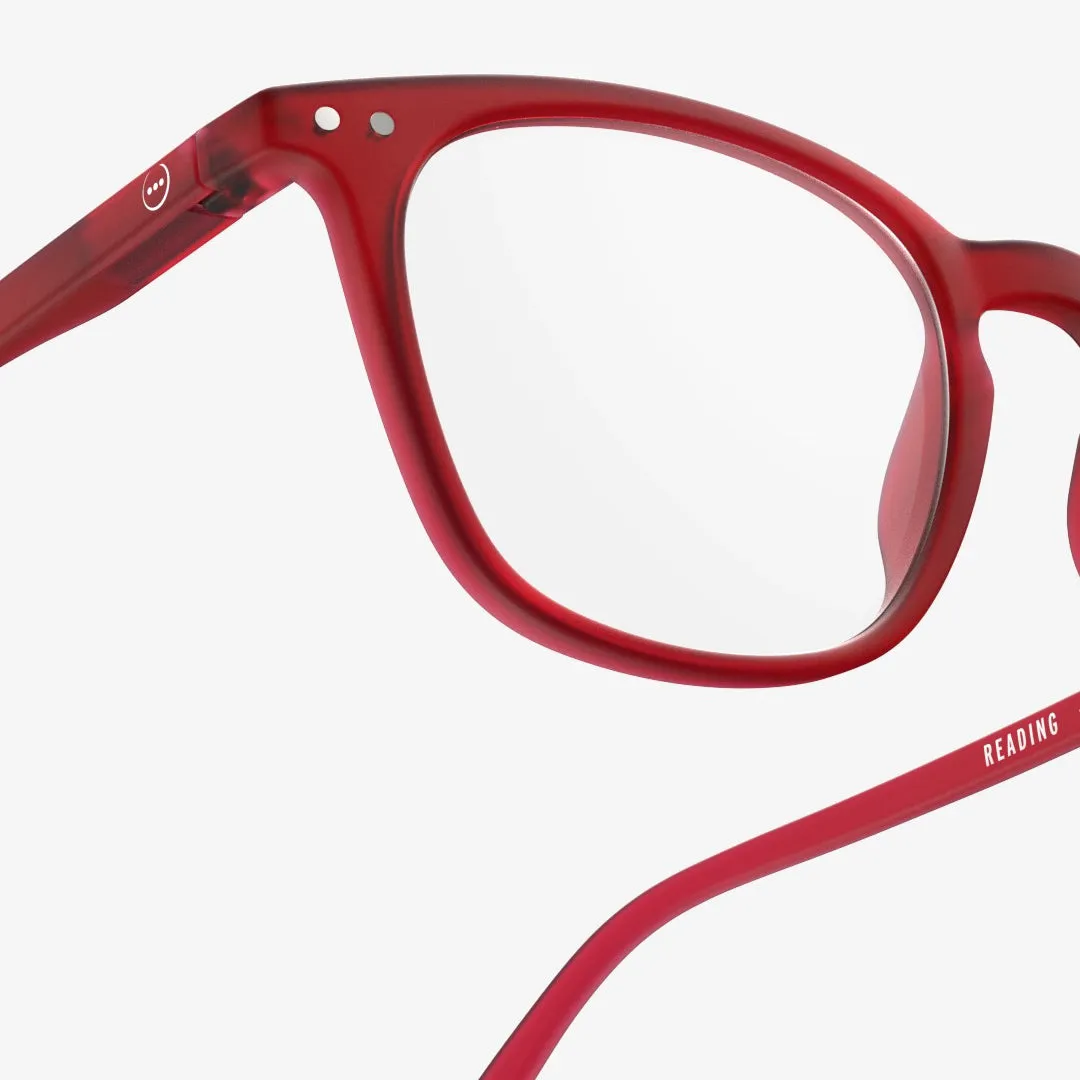 Reading Glasses  1.5 Trapezium in Rosy Red Style E