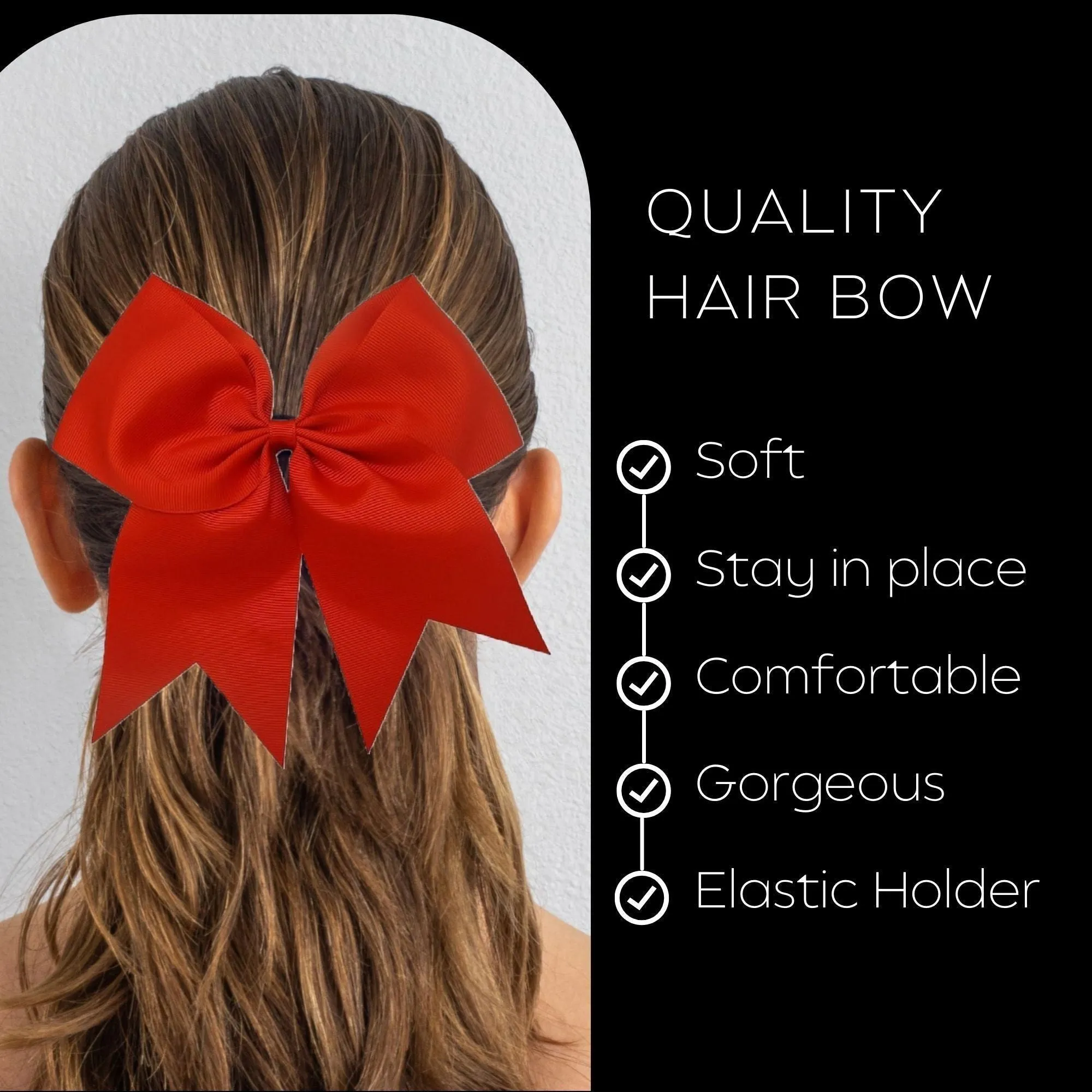 Red Cheer Bow