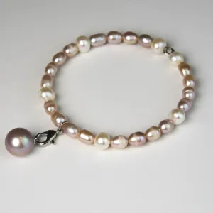 Rice Pearl Wire Bracelet