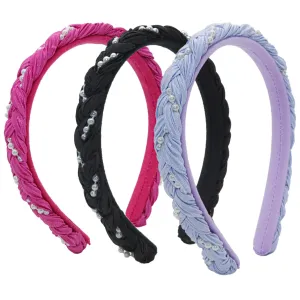 Set of 3 Braided Headbands