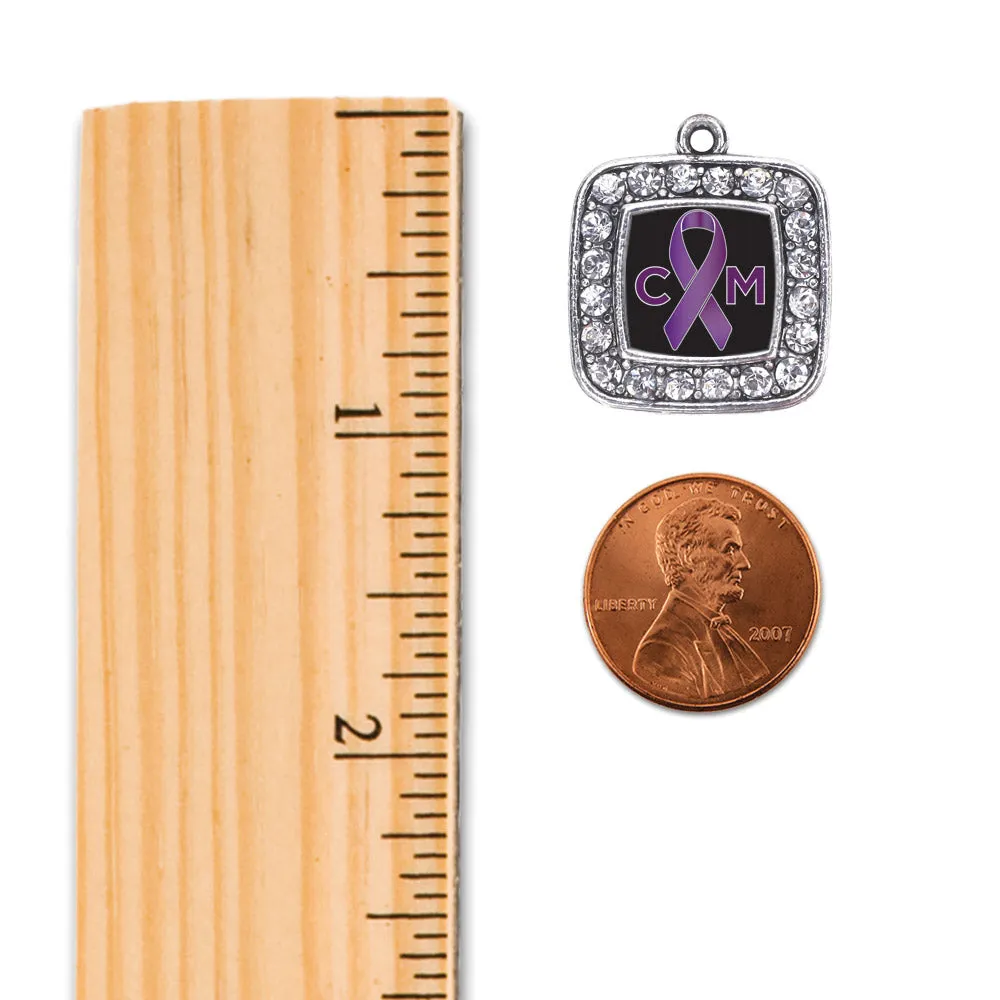 Silver Chiari Malformation Support Square Memory Charm