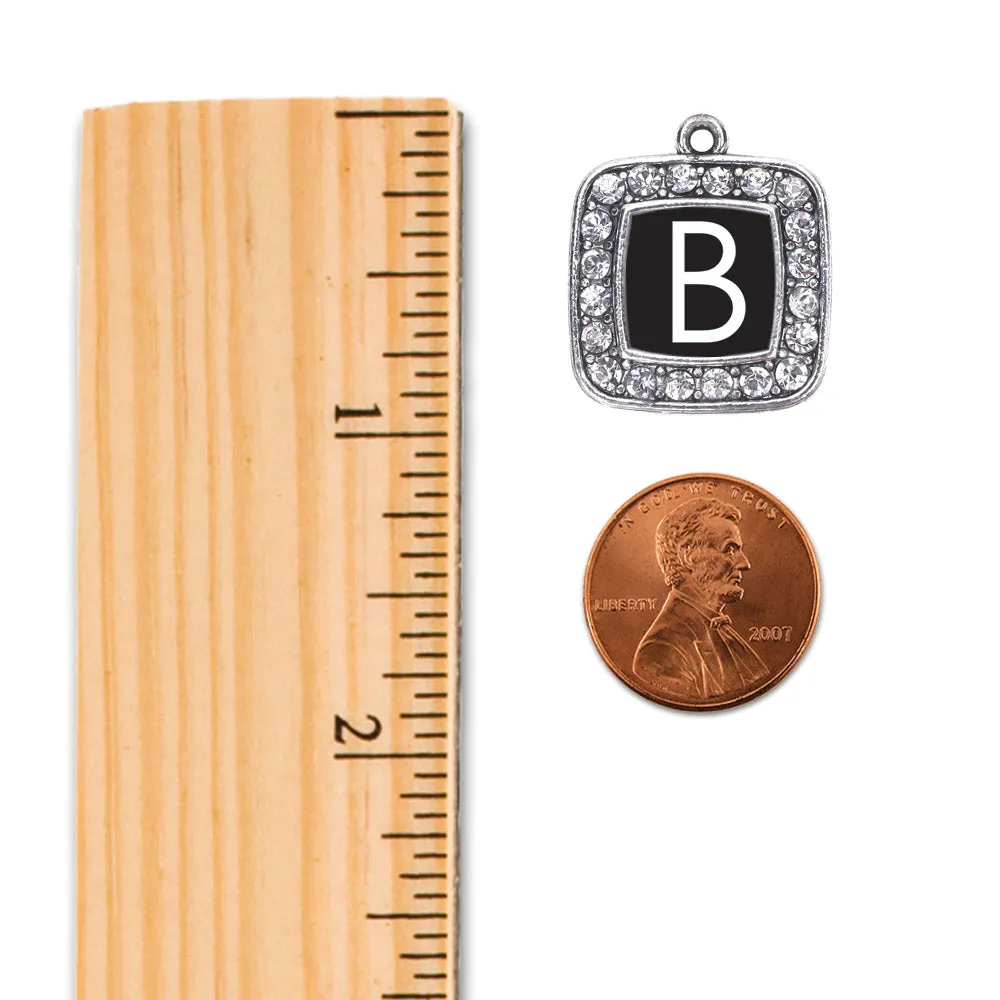 Silver My Initials - Letter B Square Memory Charm