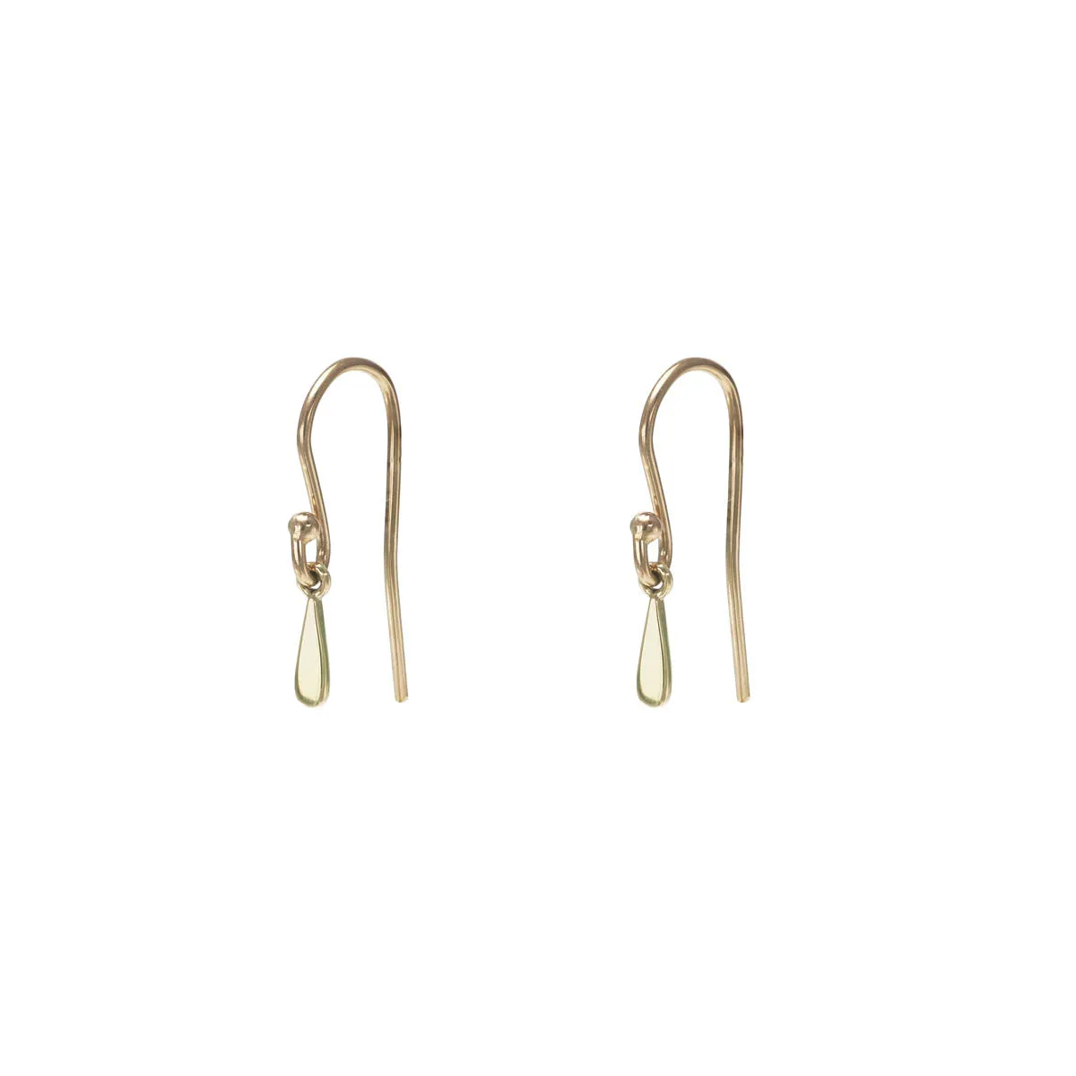 Single Drip Drop Gold Earring