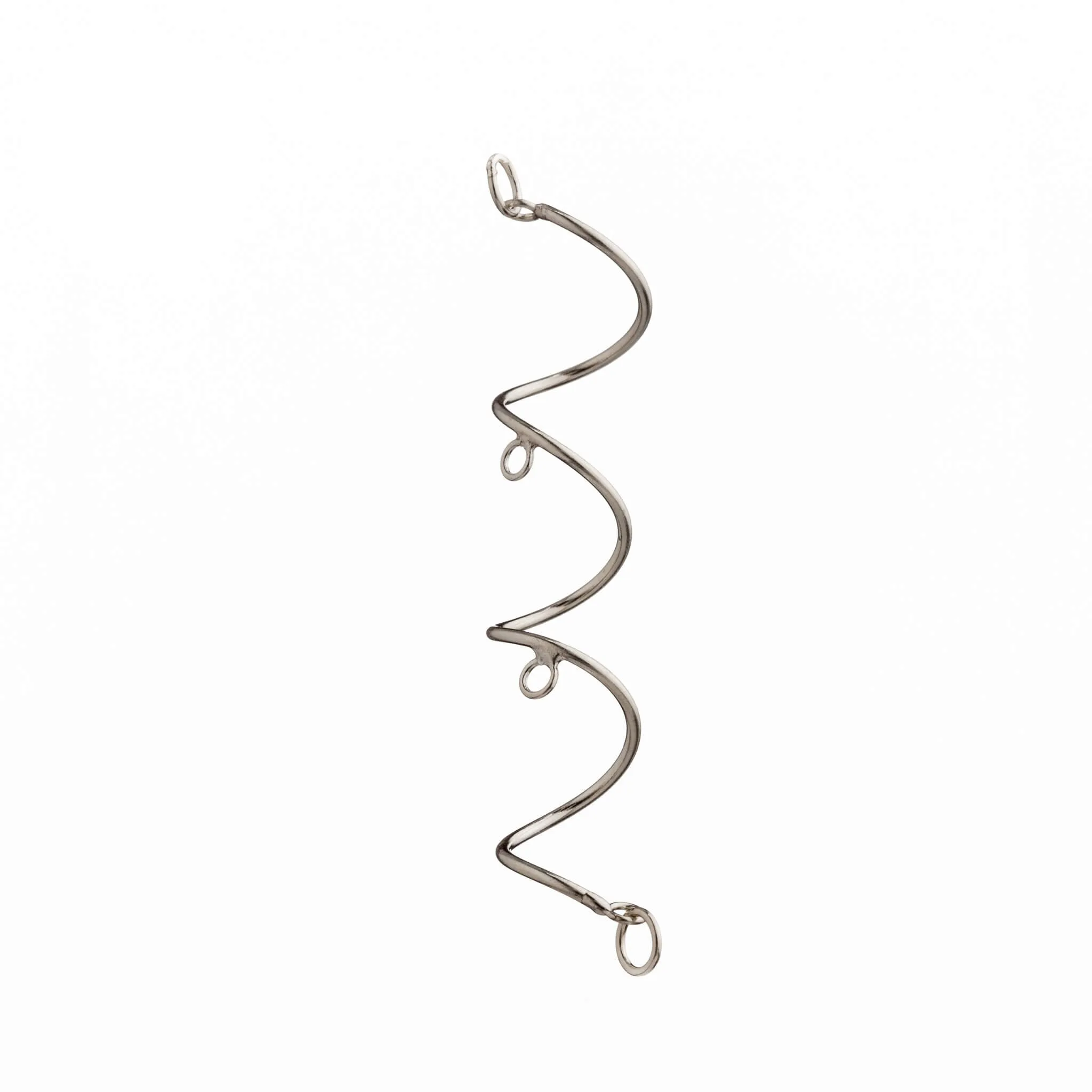 Spiral Ear Cuff Earrings in Sterling Silver 63mm 20 Gauge