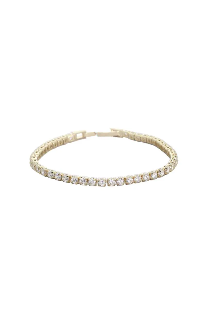 Stylish Cubic Zirconia Bangle Bracelet