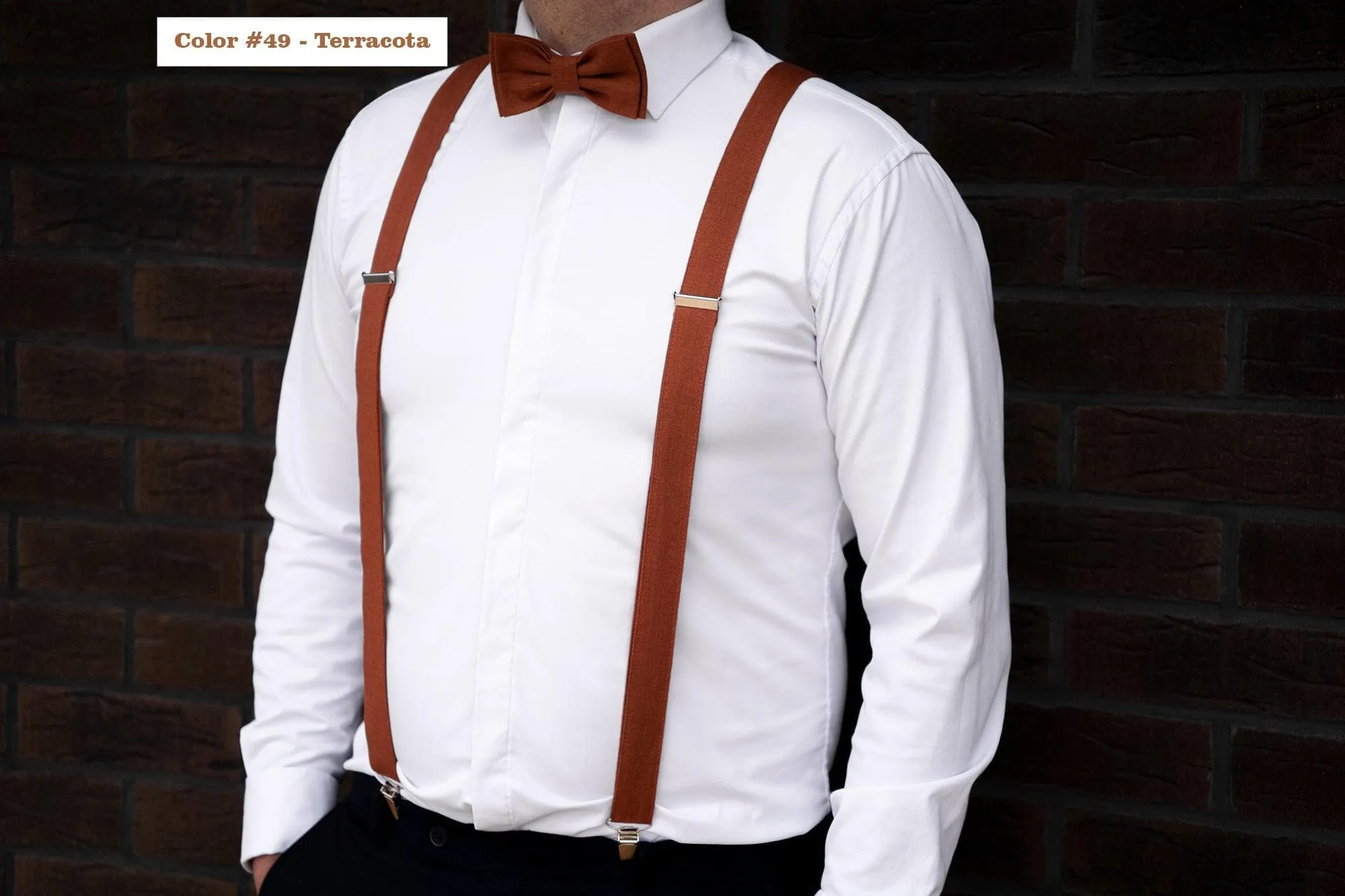 Stylish Salmon Bow Tie for Men - Elevate Your Formal Attire