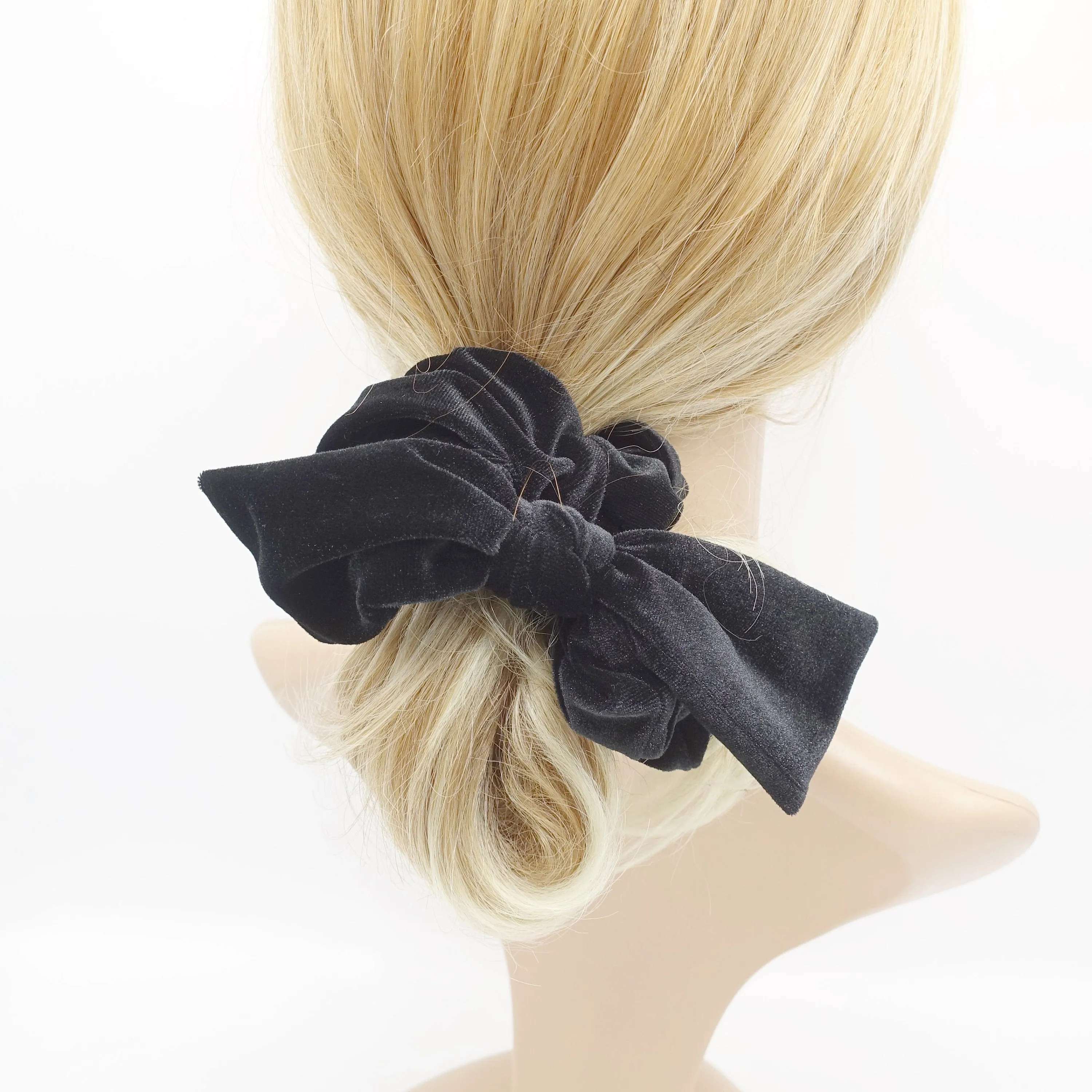 thick velvet scrunchies colorful hair elastic scrunchie knot hair accessory for women